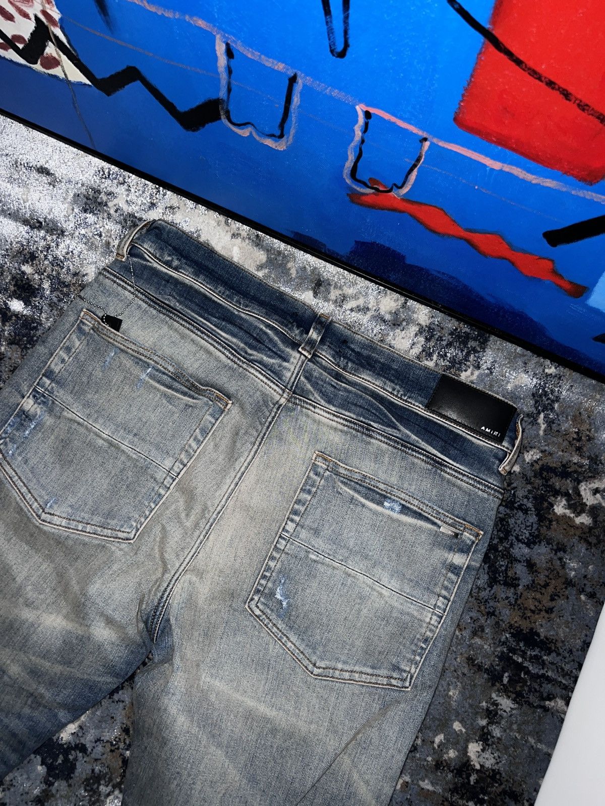 Amiri Amiri bandana denim patch mx1 jeans Size US 33 - 6 Thumbnail