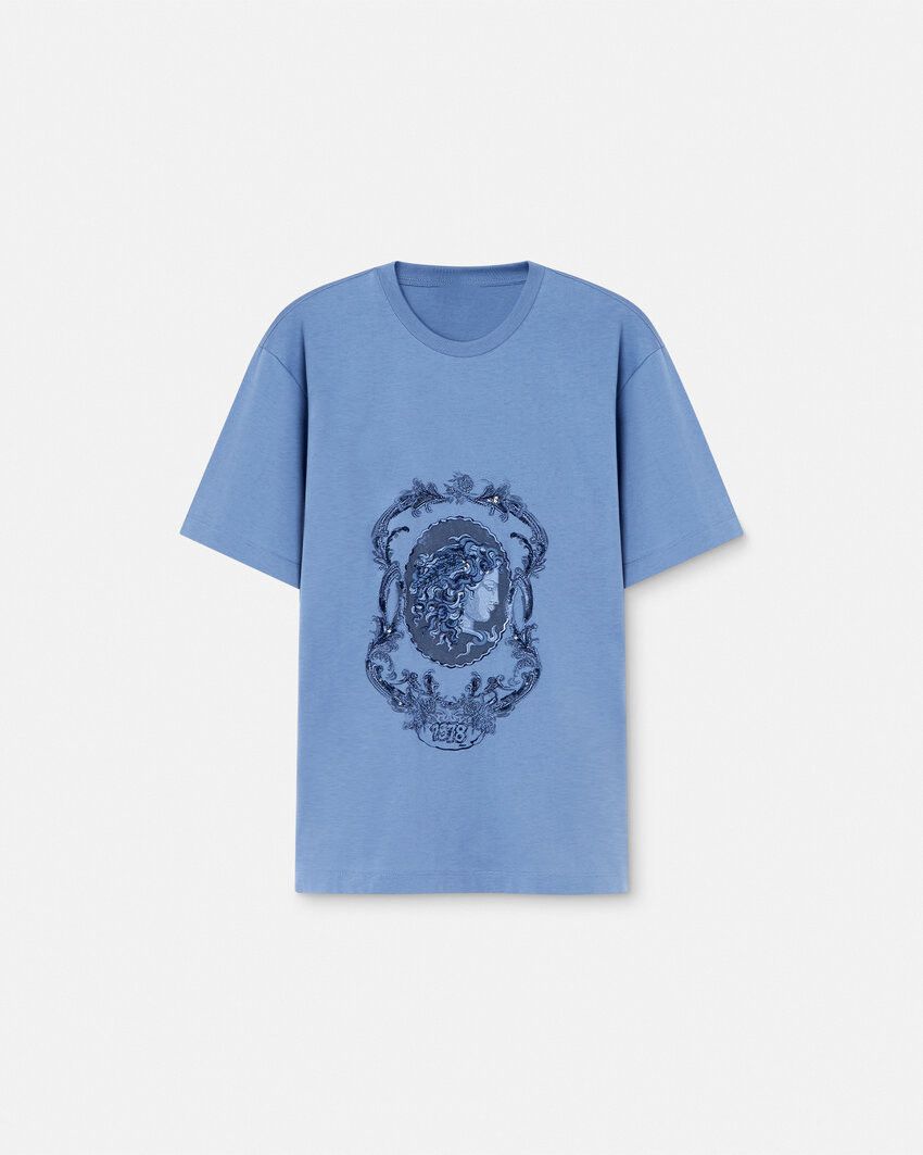Other Men’s Blue Punk Cameo T-Shirt – Alternative Graphic Tee Size US M / EU 48-50 / 2 - 3 Thumbnail