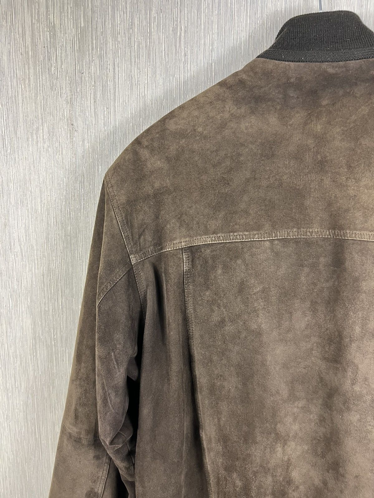 Vintage Vintage 90s Corbalan suede leather bomber aviator jacket Size US L / EU 52-54 / 3 - 17 Thumbnail