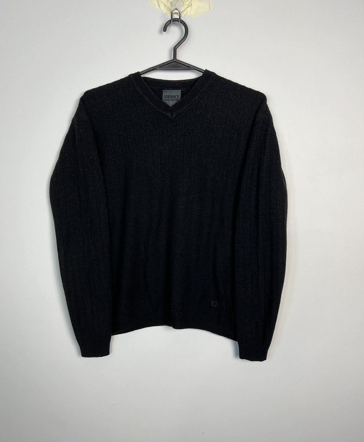 Versace Jeans Couture × Vintage Sweater Versace Jeans Couture Wool Vintage 90’s Size M / US 6-8 / IT 42-44 - 2 Thumbnail