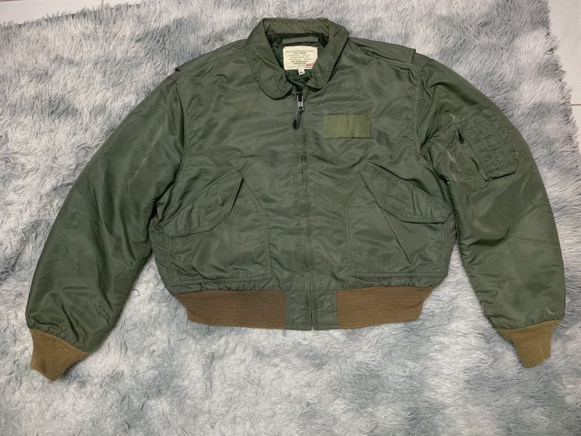 image of I Spiewak And Sons x Made In USA 90's Type Cpw-45 Bomber Jacket in Green, Men's (Size XL)