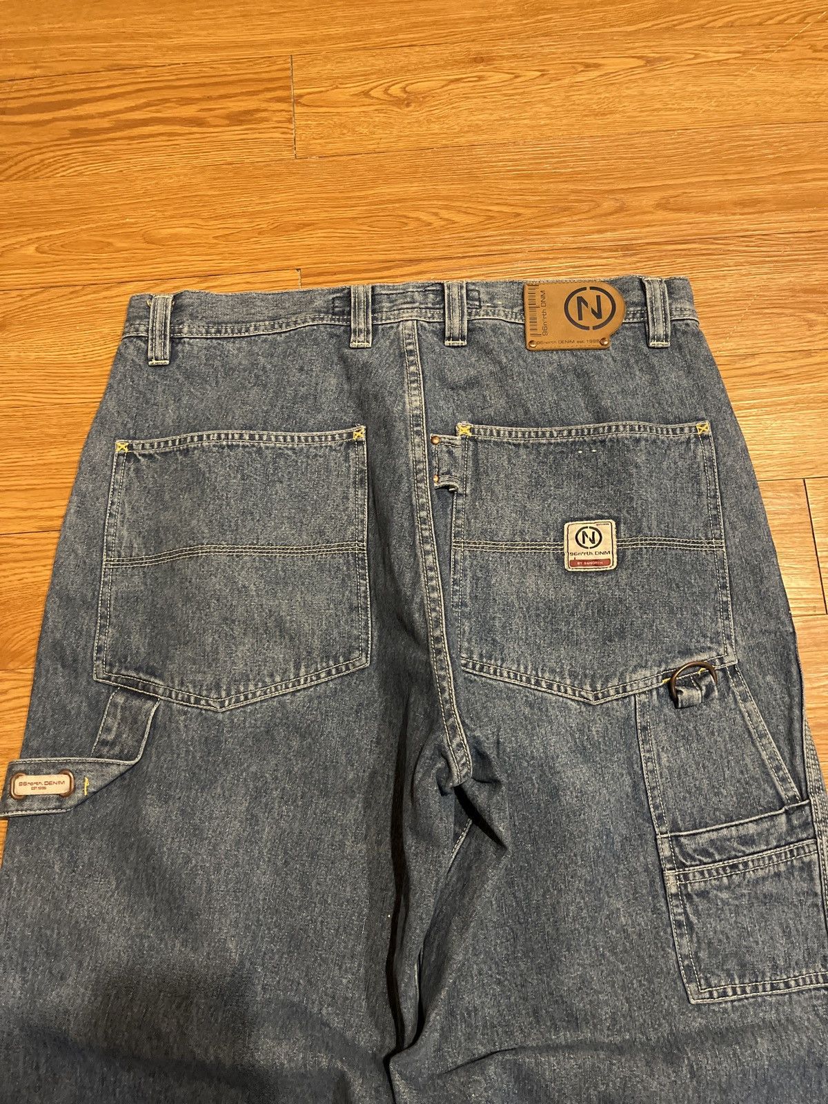 Vintage vintage 90’s baggy 96 north denim jeans Size US 34 / EU 50 - 3 Thumbnail