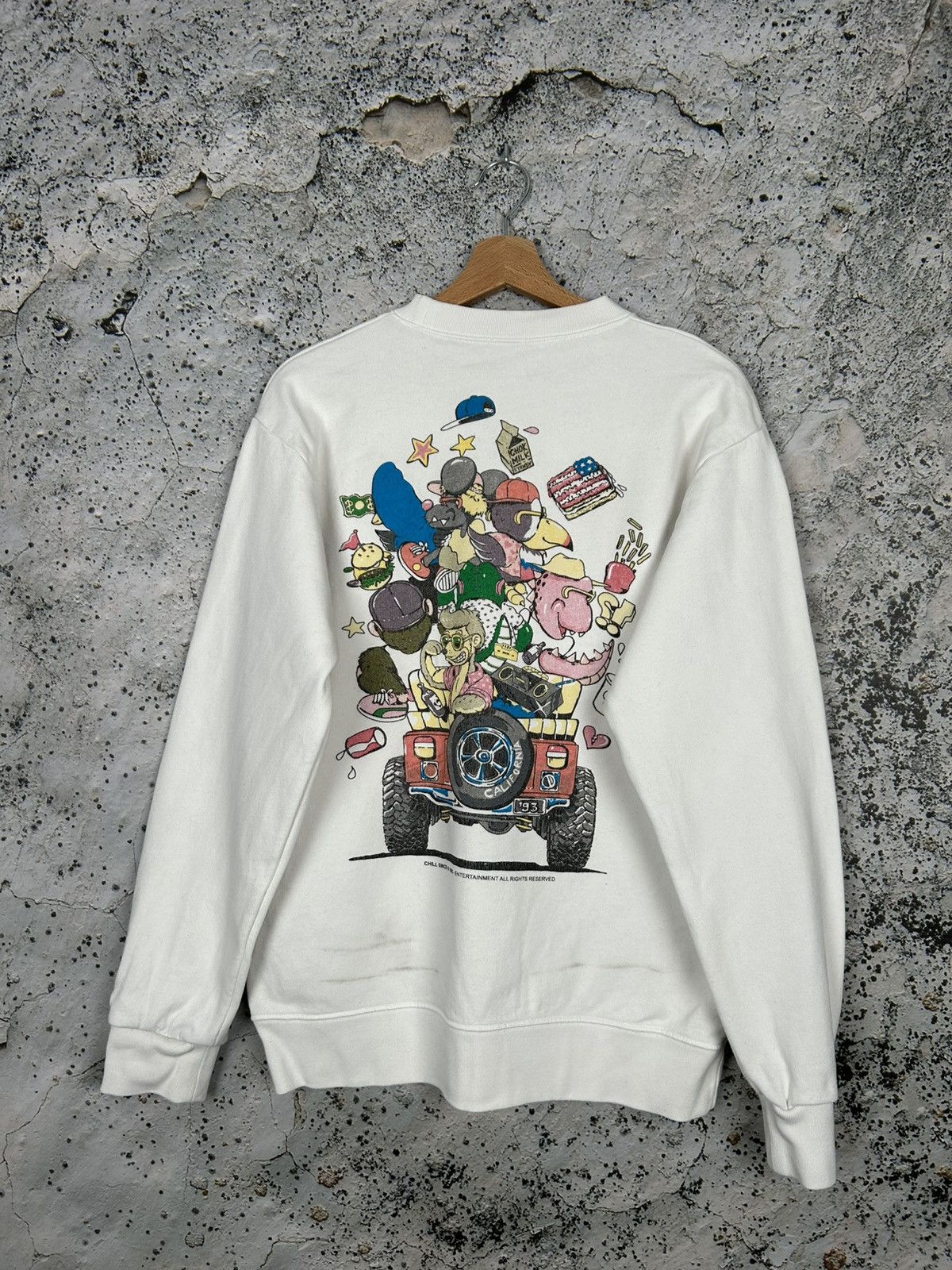 Vintage Vintage Chill Since 1993 Trip Crewneck Boxy Rap Baggy Hype Size US M / EU 48-50 / 2 - 5 Thumbnail