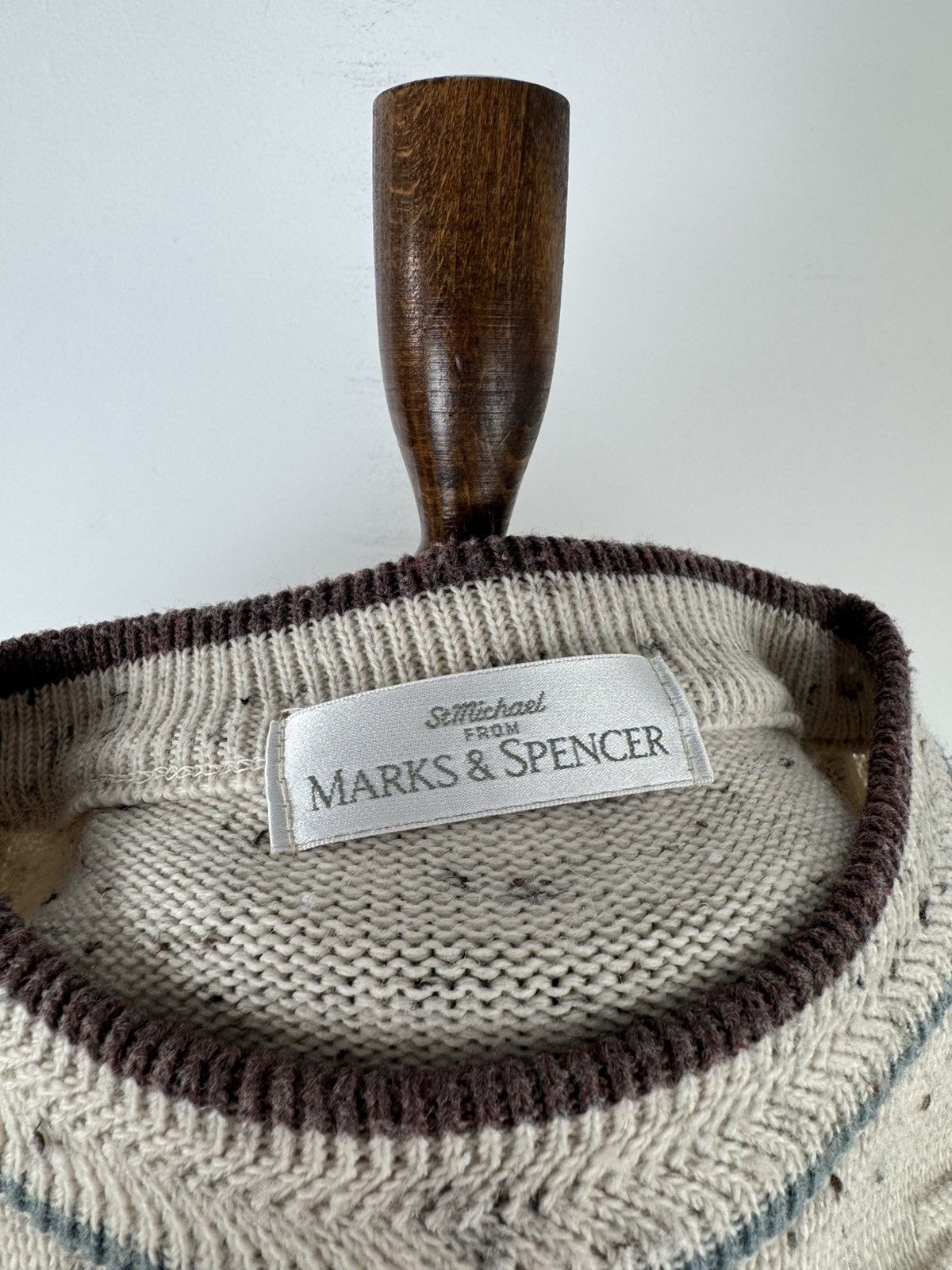 Marks & Spencer × Vintage Vintage Marks Spencer Abstract Pattern Sweater Pullover Size US M / EU 48-50 / 2 - 5 Thumbnail