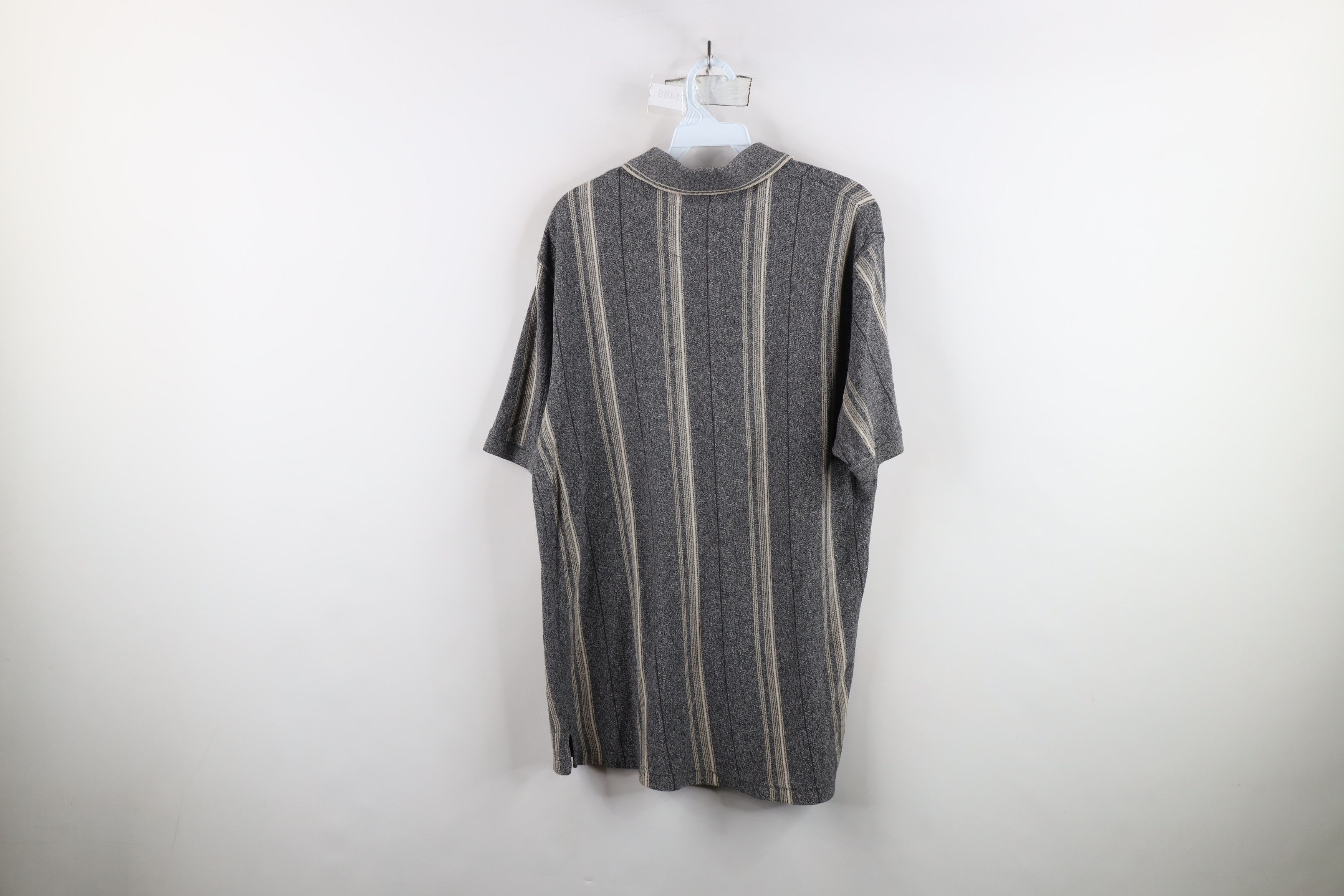 Vintage Vintage 90s Streetwear Striped Knit Collared Polo Shirt Size US M / EU 48-50 / 2 - 10 Thumbnail