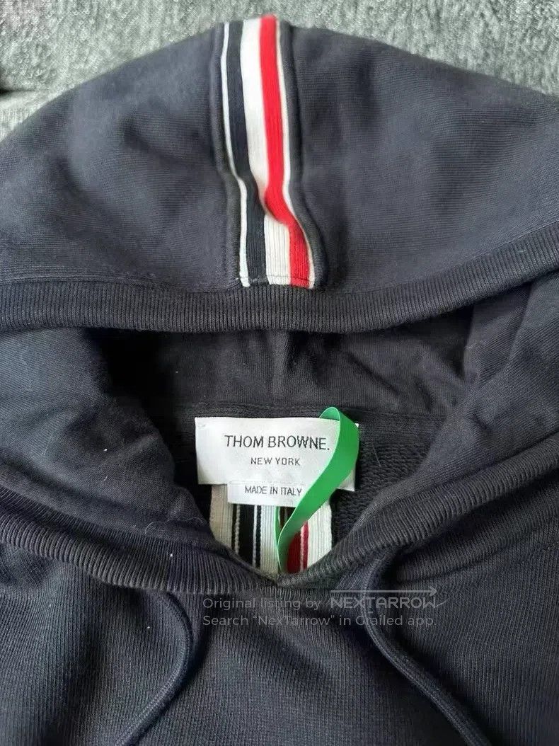 Thom Browne Thom Browne Back Striped Hoodie Size US XXL / EU 58 / 5 - 4 Thumbnail