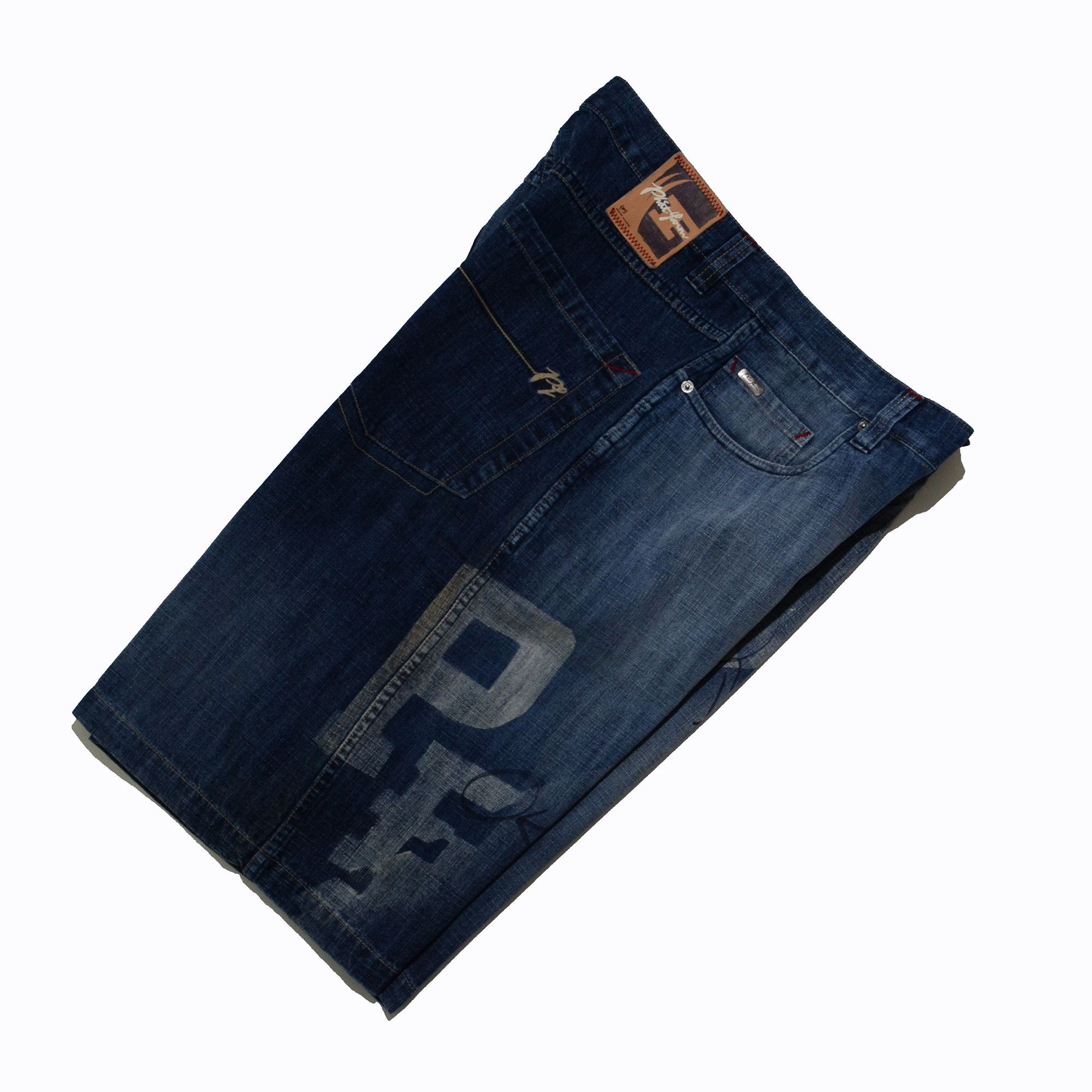 Phat Farm [Mark Stain] Phat Farm Denim Shorts 90s Hiphop Streetwear Size US 34 / EU 50 - 3 Thumbnail