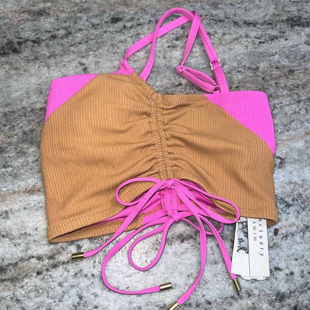 Other Sanctuary Balancing Act Shirred-Side Cropped Pink Aura Tanki Size XS / US 0-2 / IT 36-38 - 8 Thumbnail