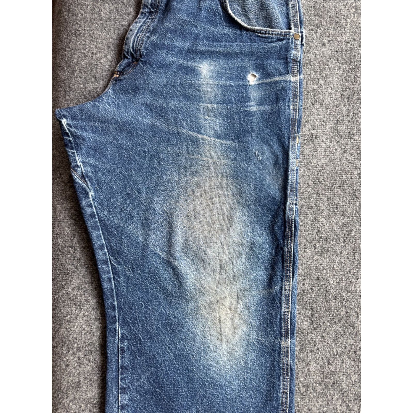 Wrangler VINTAGE Wrangler RIGGS Workwear Jeans Mens 5-Pocket Denim Blue 37-38W x 30L High Rise Straight Relaxed 30in Inseam 30 1990s 2000s Size US 38 / EU 54 - 4 Thumbnail