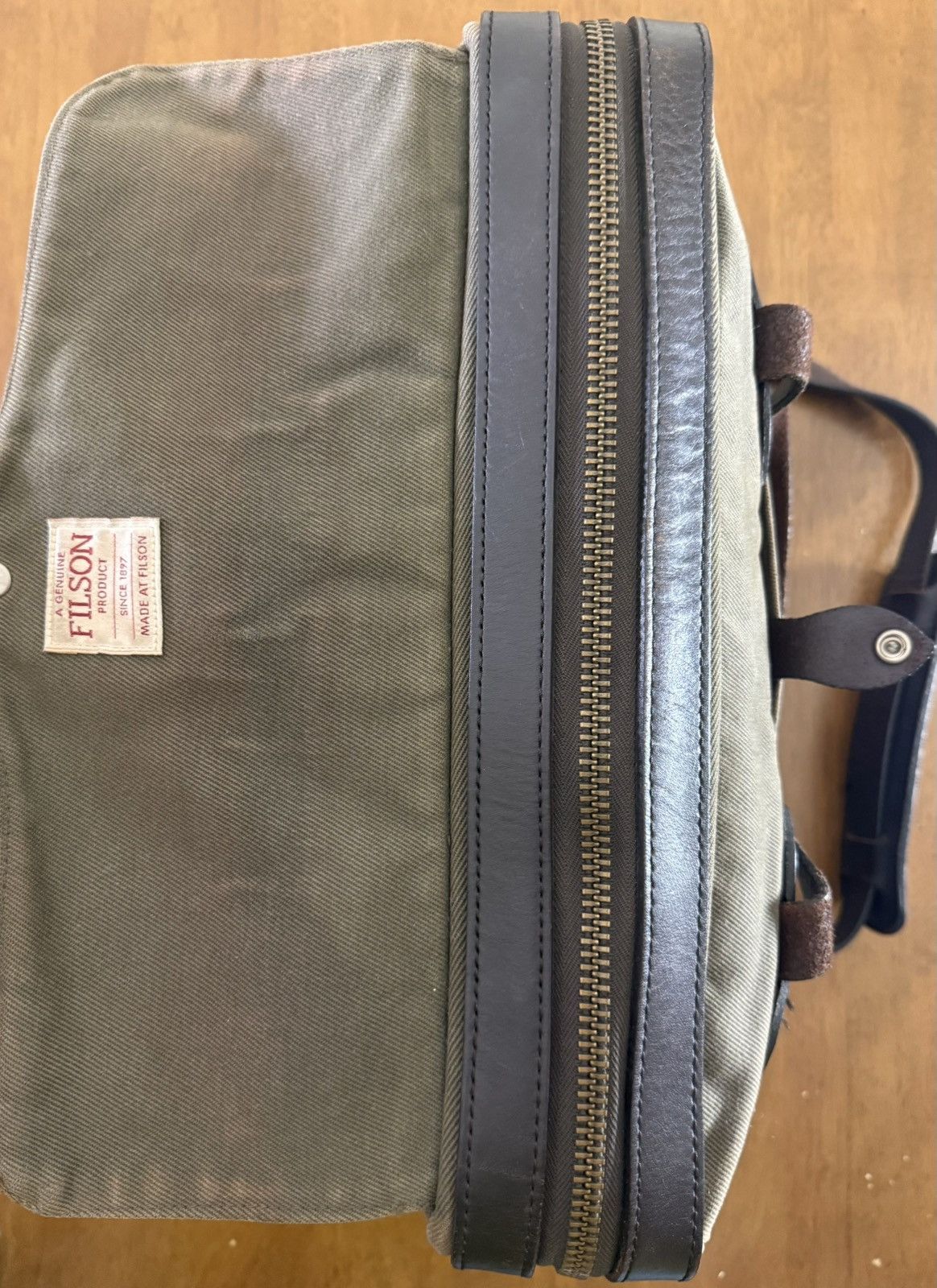 Filson Filson 256 Original Briefcase Otter Green USA Made Size ONE SIZE - 12 Thumbnail