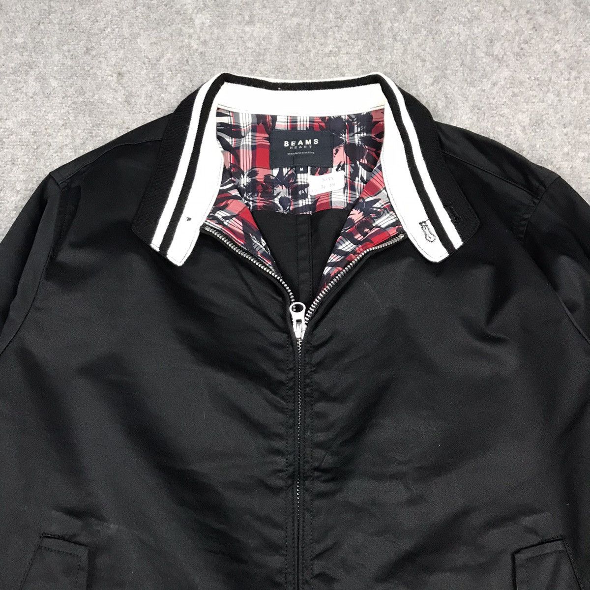 Beams Plus × Japanese Brand BEAMS HEART JAPAN BOMBER BLACK JACKET Size US M / EU 48-50 / 2 - 2 Thumbnail