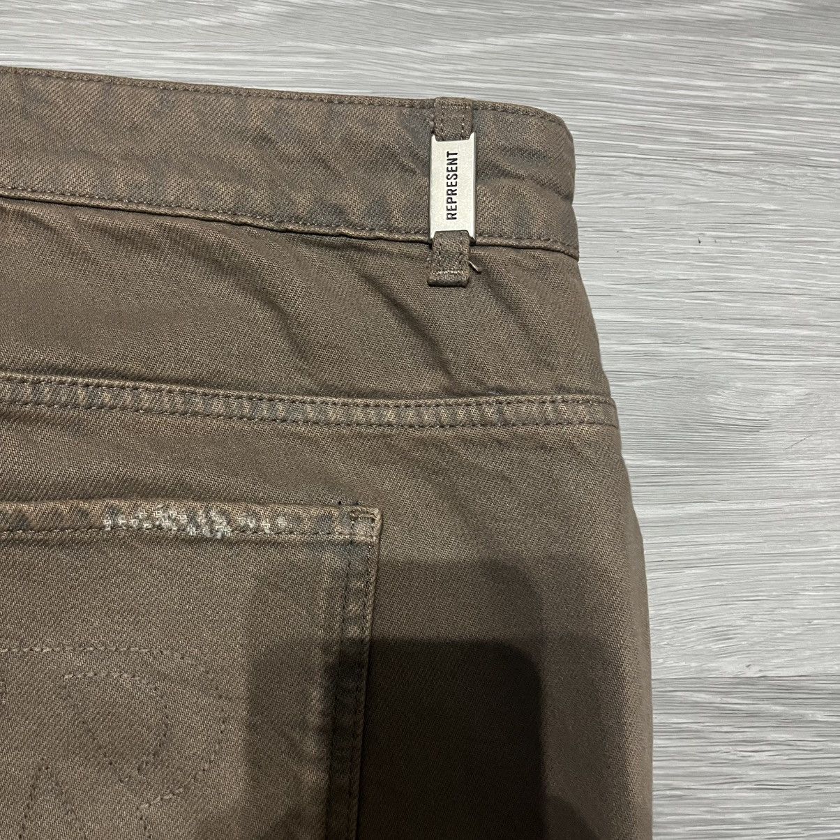 Represent Clo. Represent R2 Stepped Hem Denim Sandstorm Jeans Size US 38 / EU 54 - 4 Thumbnail