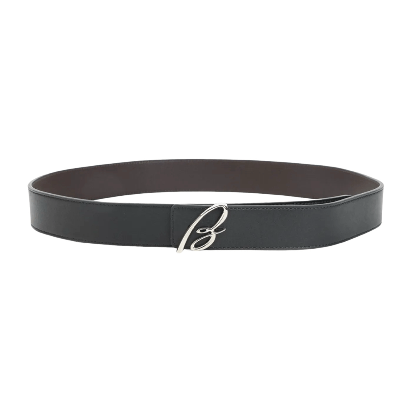 Brioni BRIONI Black Coffee Leather Belt New & Authentic Size ONE SIZE - 1 Thumbnail