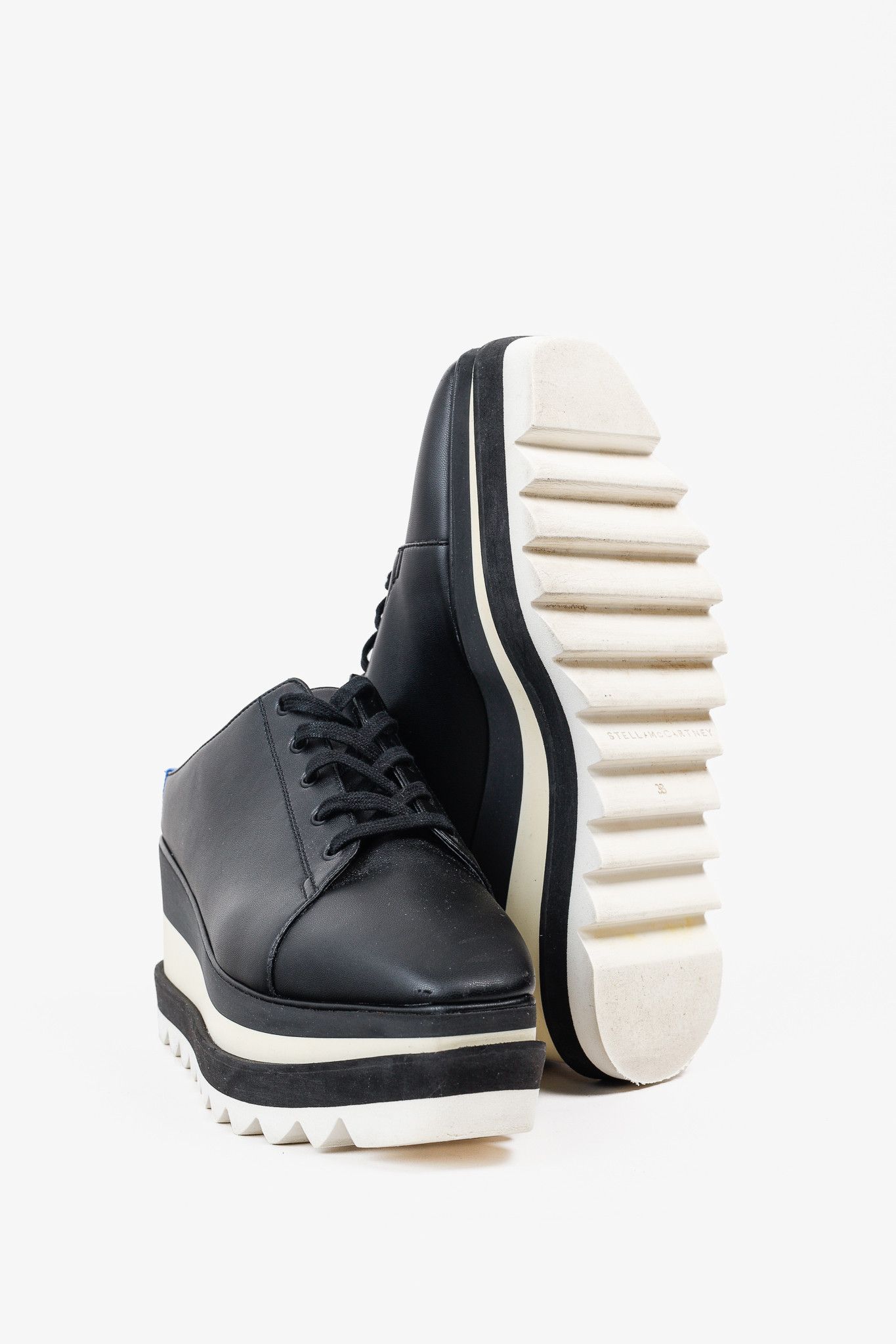 Stella McCartney Stella McCartney Black Sneak-Elyse Platform Mules Size US 7.5 / IT 37.5 - 4 Thumbnail