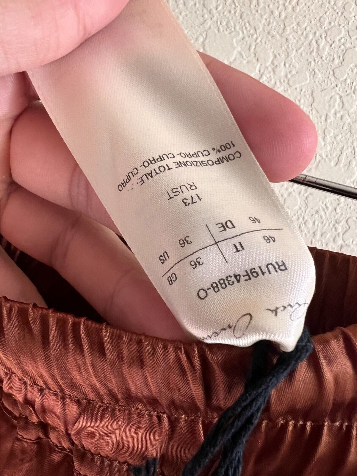 Rick Owens Mens Rick Owens Rust Pants 100% Cupro New with Tags Size US 32 / EU 48 - 7 Thumbnail