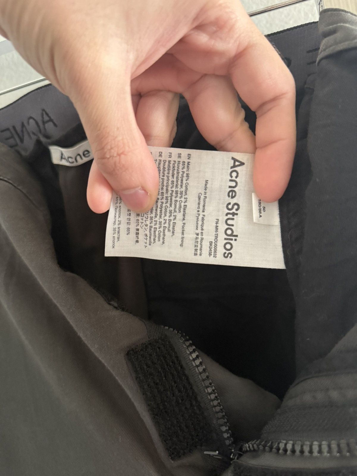 Acne Studios Acne Studios Chevron 6 Pocket Cargo Pants Washed Anthracite Size US 34 / EU 50 - 18 Thumbnail
