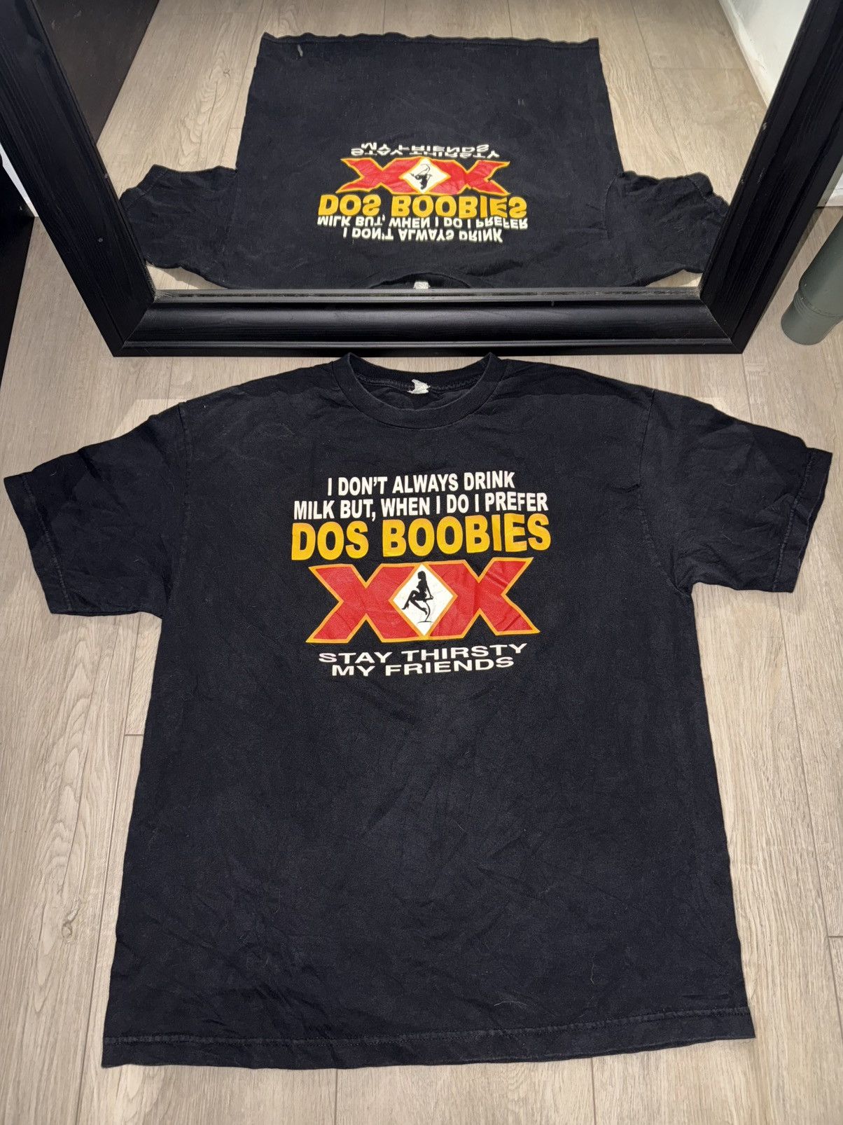 Vintage Vintage / Y2K Humor Shirt “Dos Boobies” Shirt Size US XL / EU 56 / 4 - 1 Thumbnail