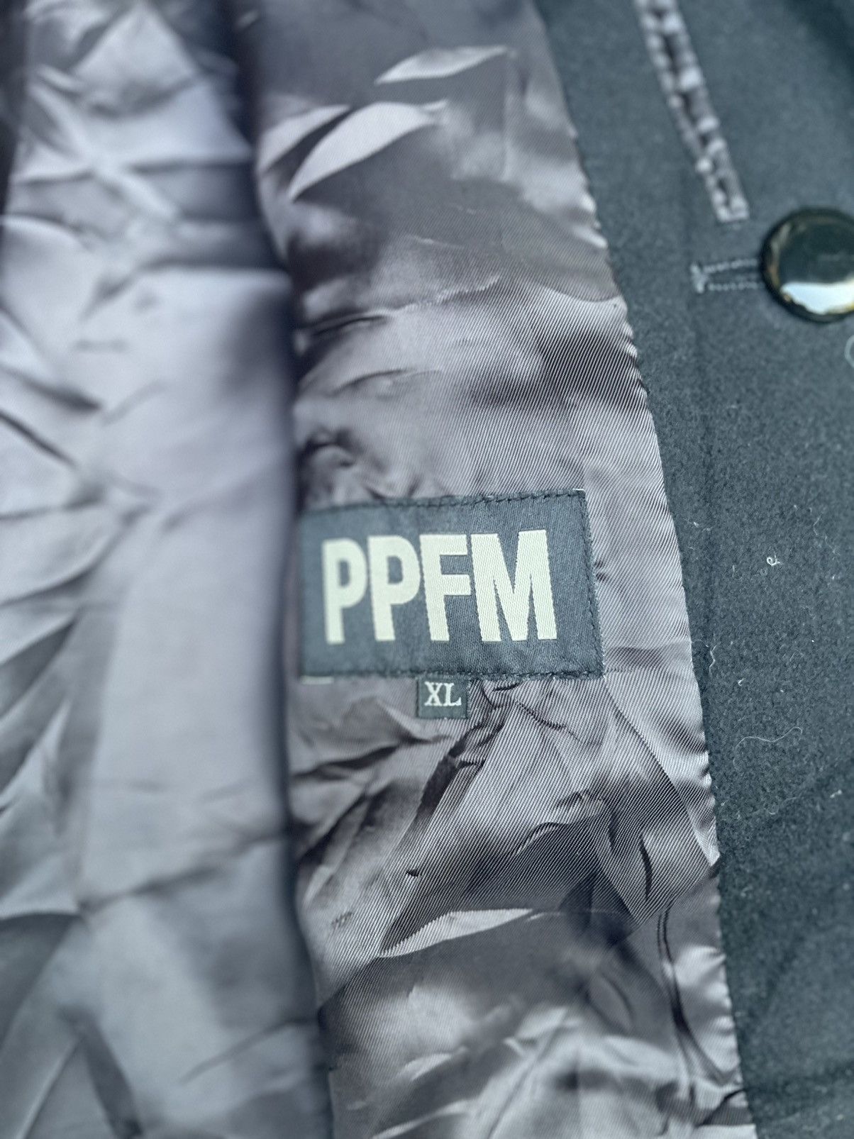PPFM Vintage PPFM Black Utility Jacket Riveted Back Buckled Hem Size US S / EU 44-46 / 1 - 3 Thumbnail