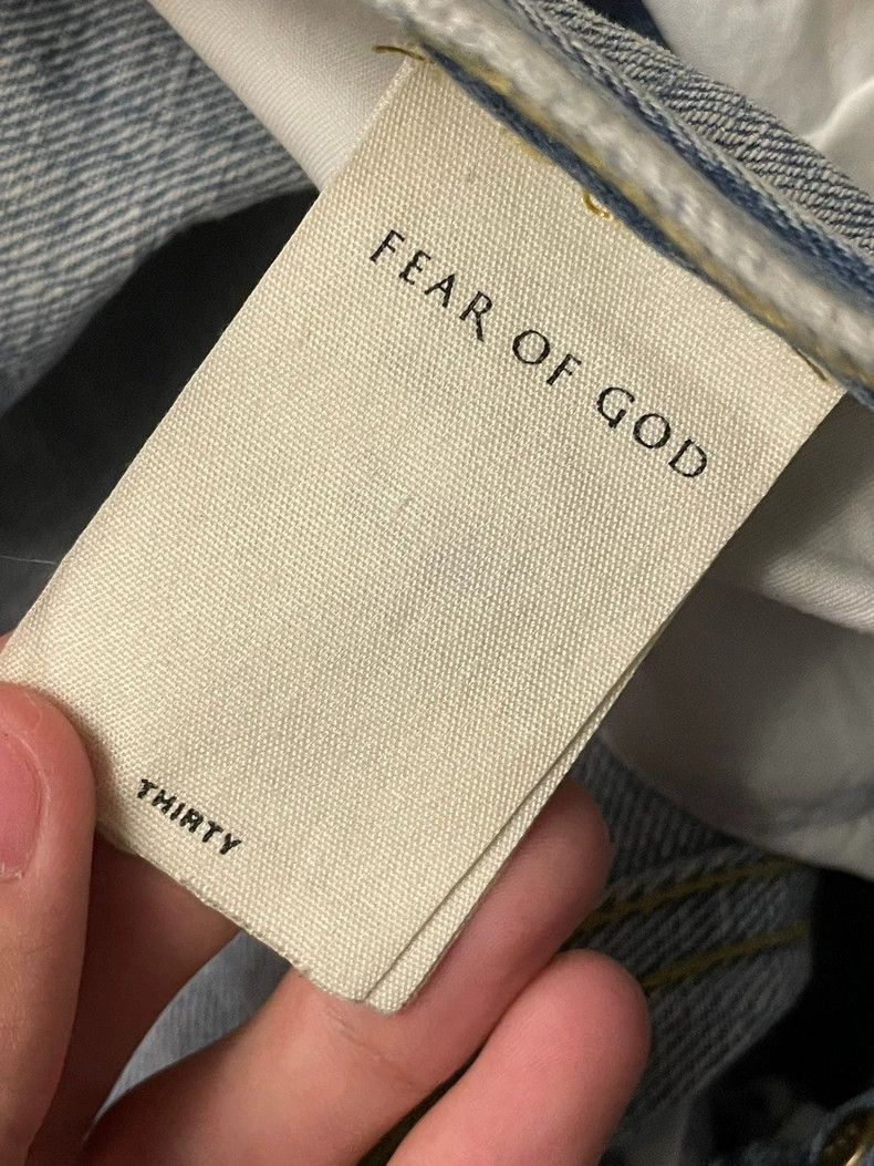 Fear of God Fear of God Blue splash ink Size US 30 / EU 46 - 4 Thumbnail