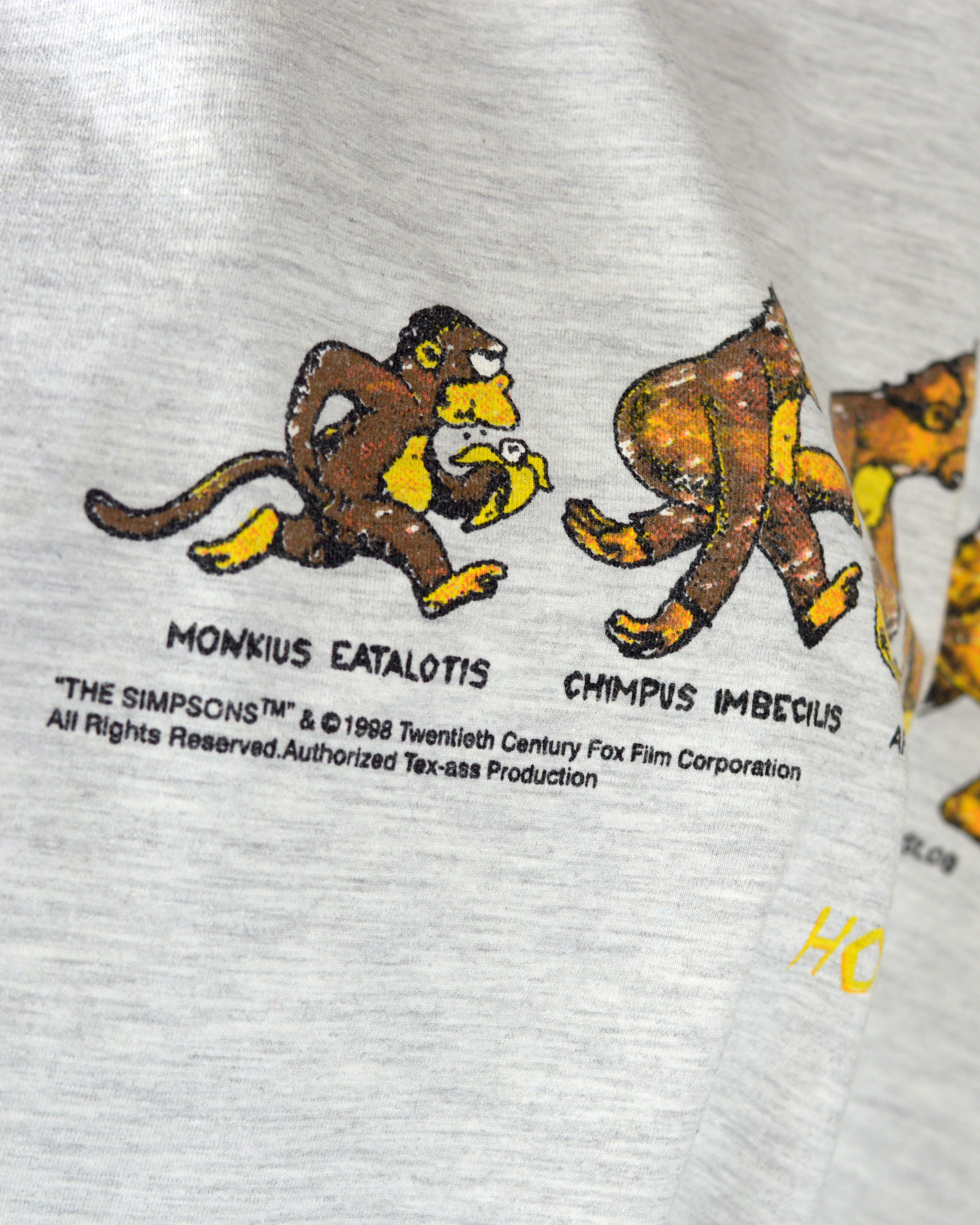 Vintage Vintage The Simpsons Homersapien 1998 t shirt Size US XL / EU 56 / 4 - 3 Thumbnail