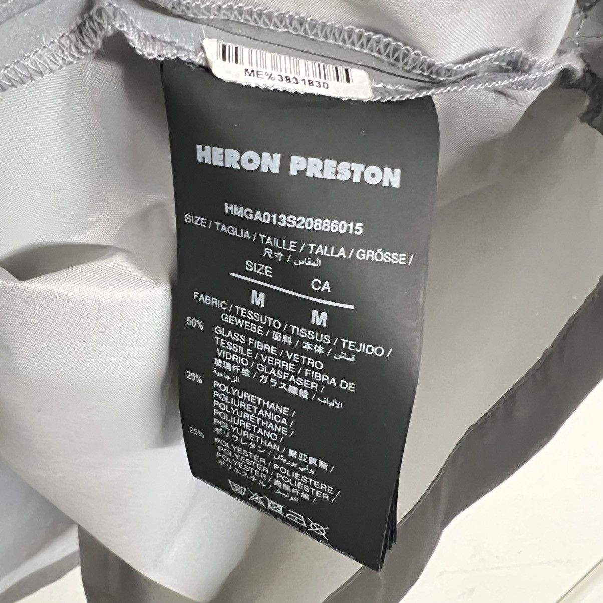 Heron Preston Mens Heron Preston Reflective Shirt Grey Flames Skull Size US M / EU 48-50 / 2 - 4 Thumbnail