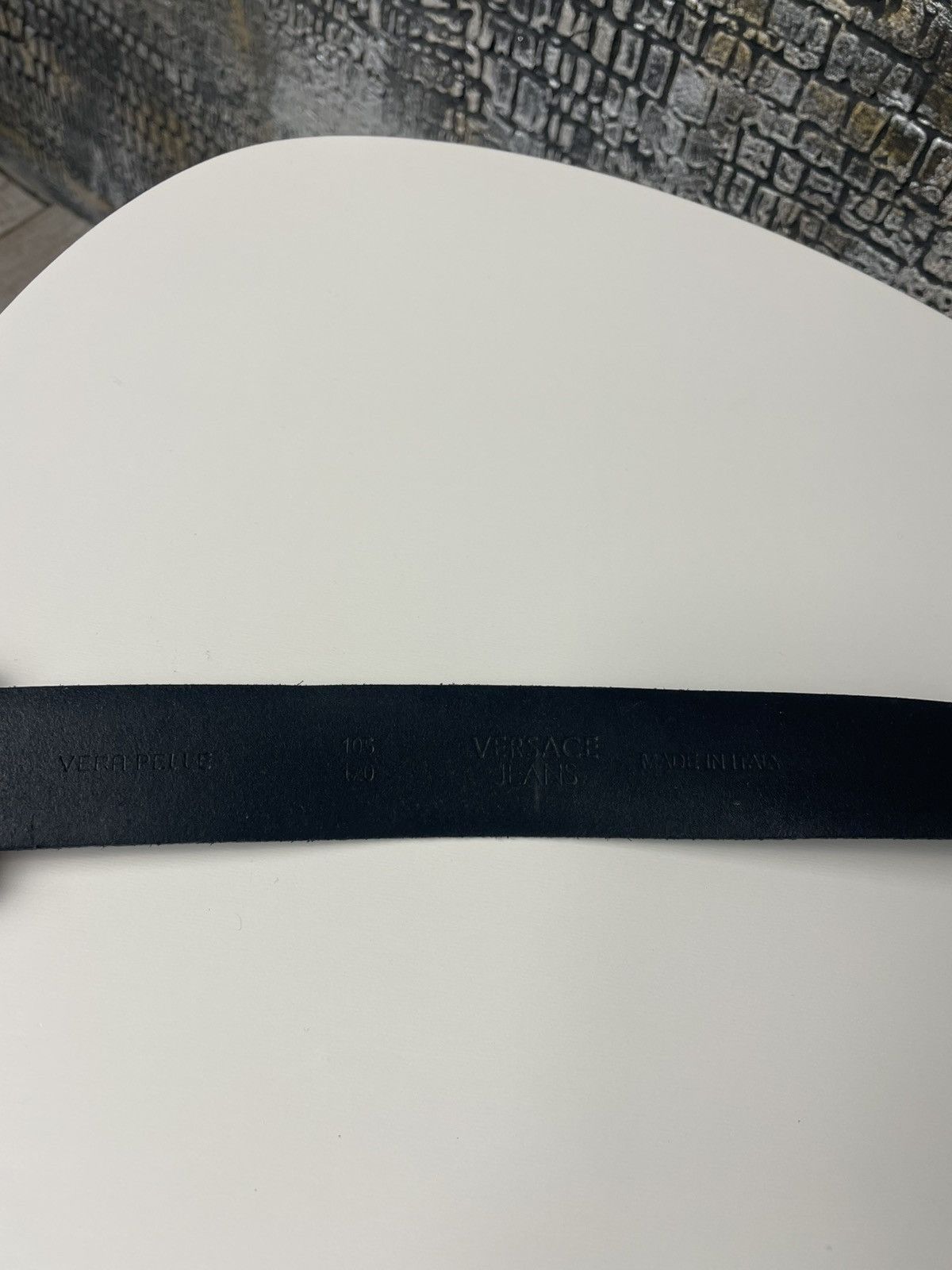 Versace VERSACE LEATHER BELT Y2K LEATHER BLACK Size ONE SIZE - 17 Thumbnail