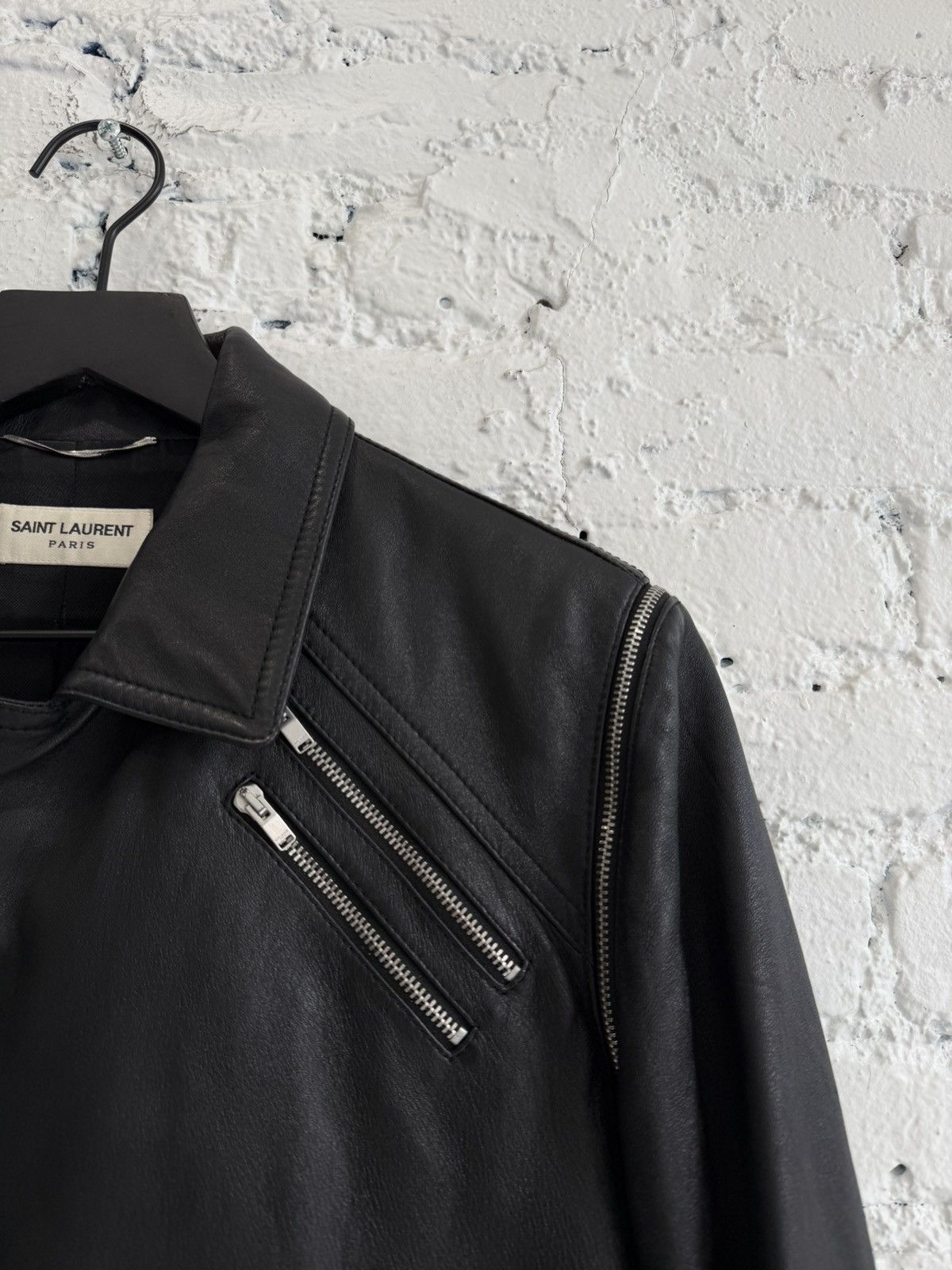 Saint Laurent Paris F/W 2015 SAINT LAURENT MULTI ZIP LEATHER JACKET Size US M / EU 48-50 / 2 - 5 Thumbnail