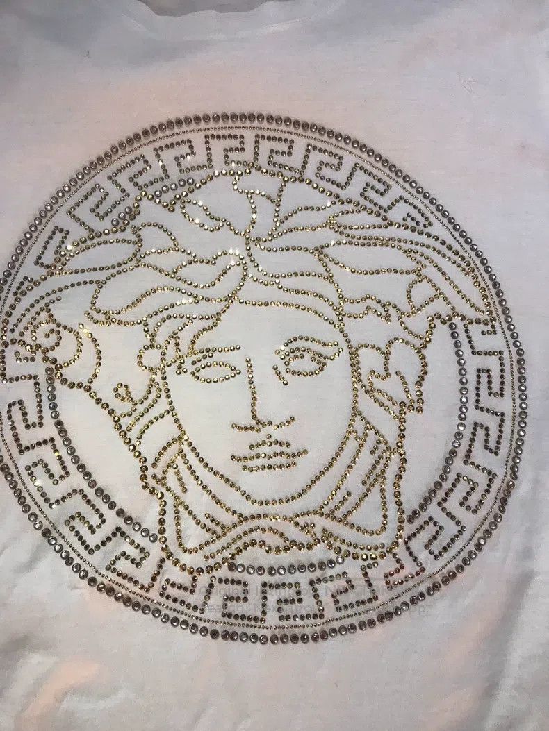 Versace Versace Short-sleeved T-shirt set with diamonds Size US XL / EU 56 / 4 - 7 Thumbnail