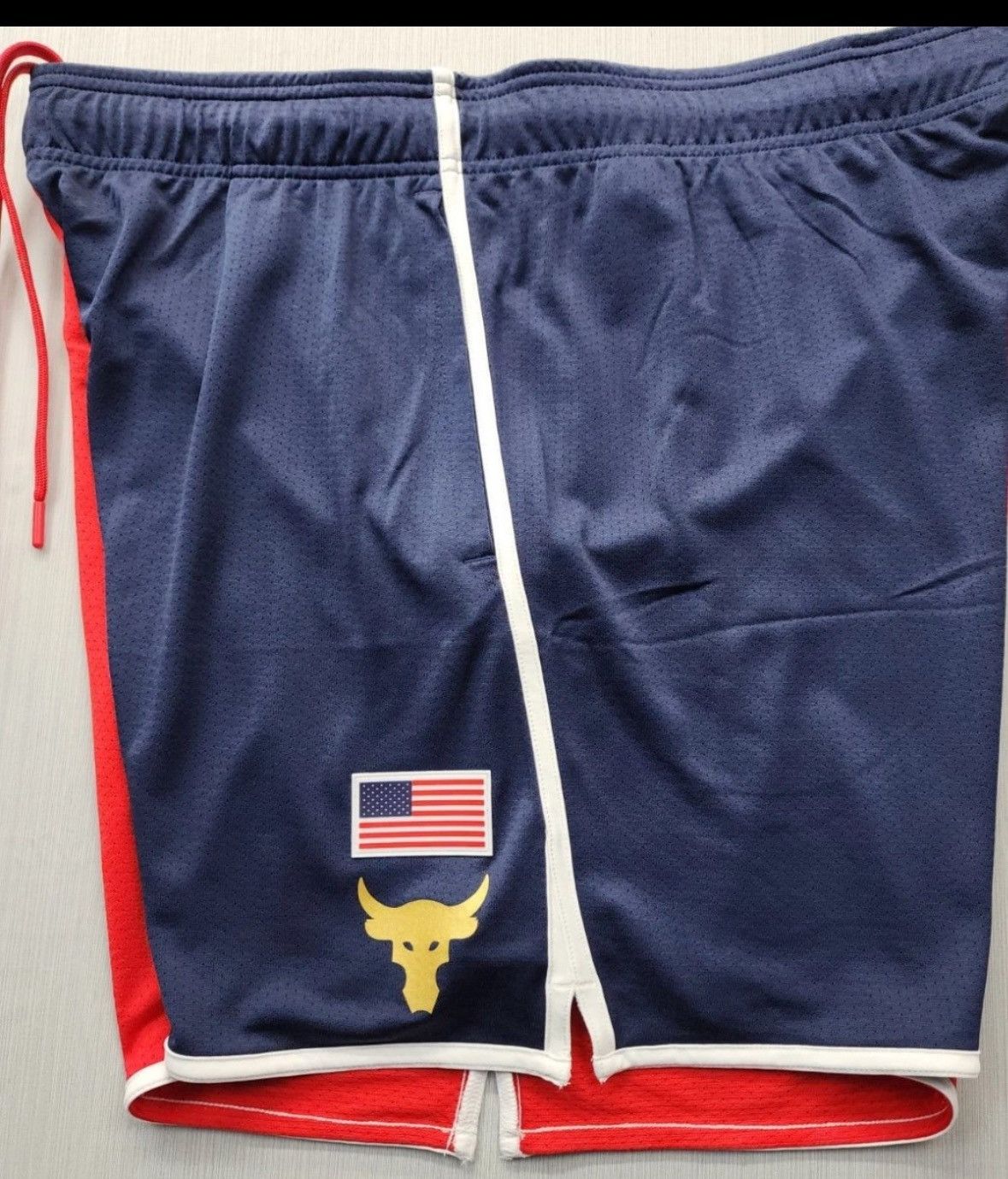 Under Armour New Under Armour Project Rock Red White Blue Loose Training Size US 32 / EU 48 - 1 Thumbnail