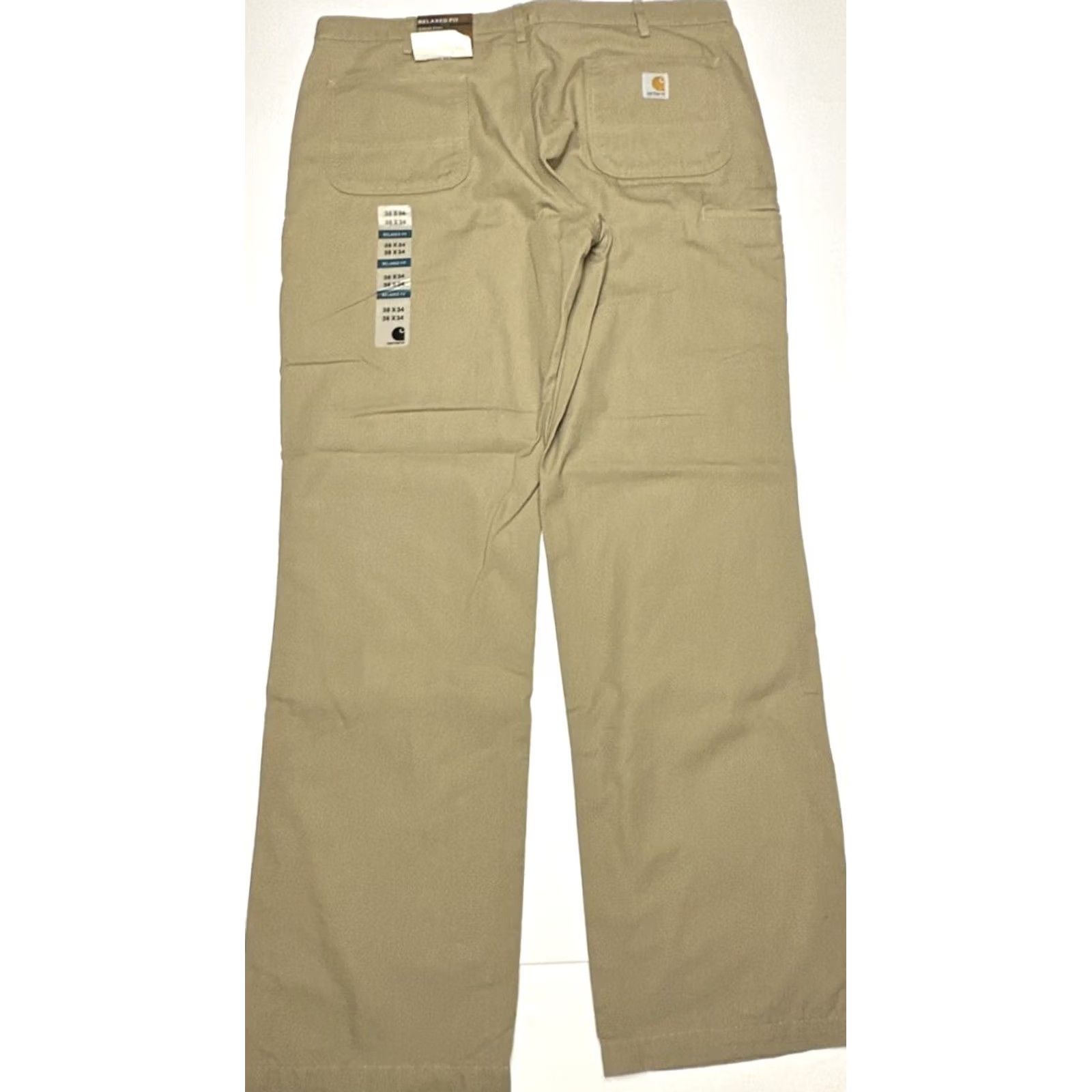 Carhartt Carhartt Relaxed Fit Canvas Work Pants 38x34 Beige Khaki Workwear Outdoors Mens Regular Straight Pocket Classic Logo USA Workwear Size US 38 / EU 54 - 5 Thumbnail