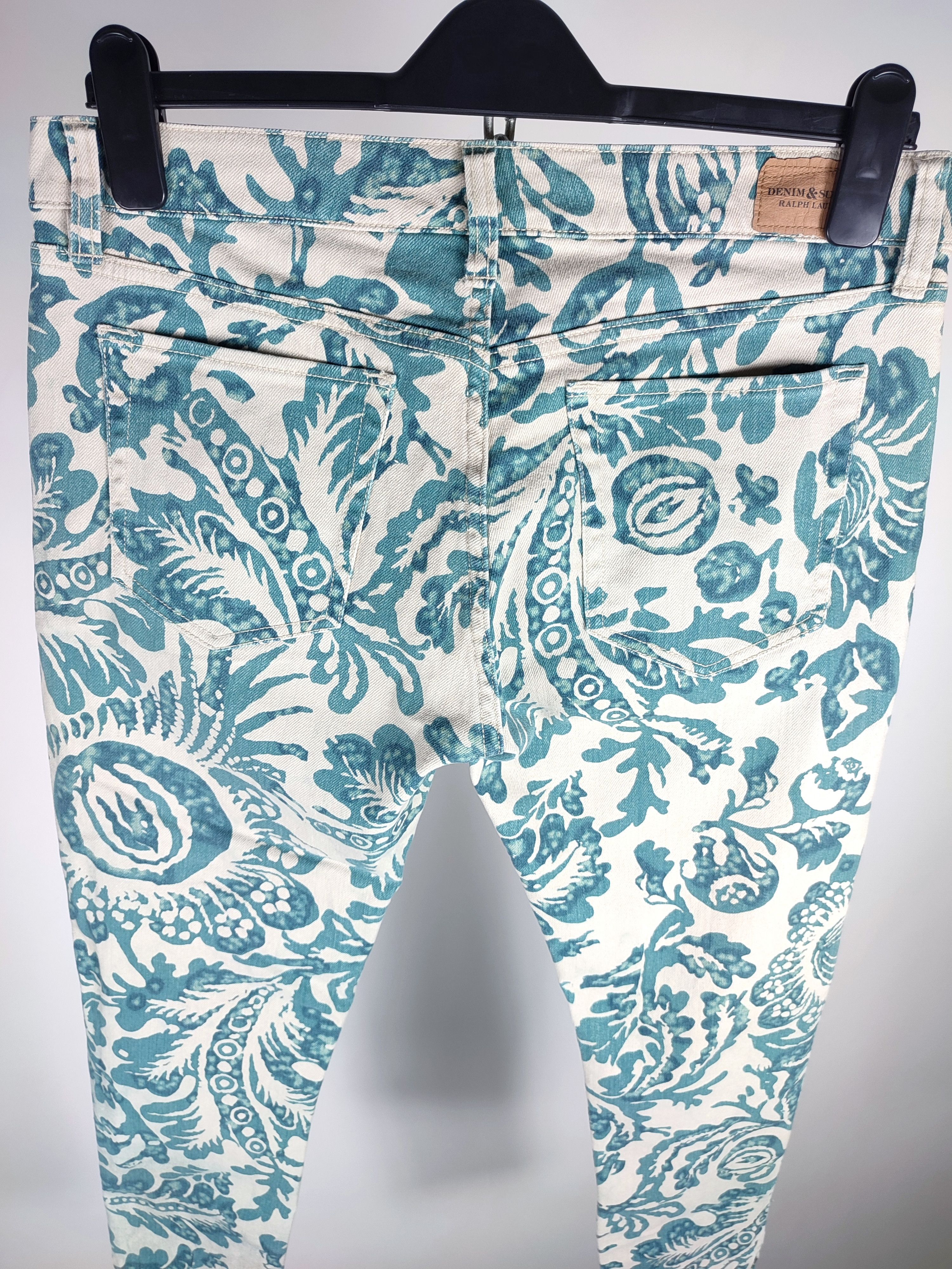 Denim & Supply Ralph Lauren Polo Ralph Lauren floral print slim denim pants Size 30" / US 8 / IT 44 - 11 Thumbnail