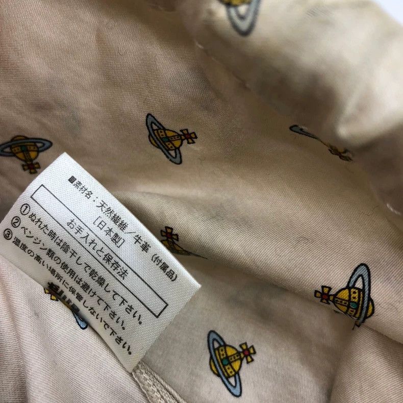 Vivienne Westwood Vivienne Westwood Striped linen collared leather label Sat Size ONE SIZE - 9 Thumbnail