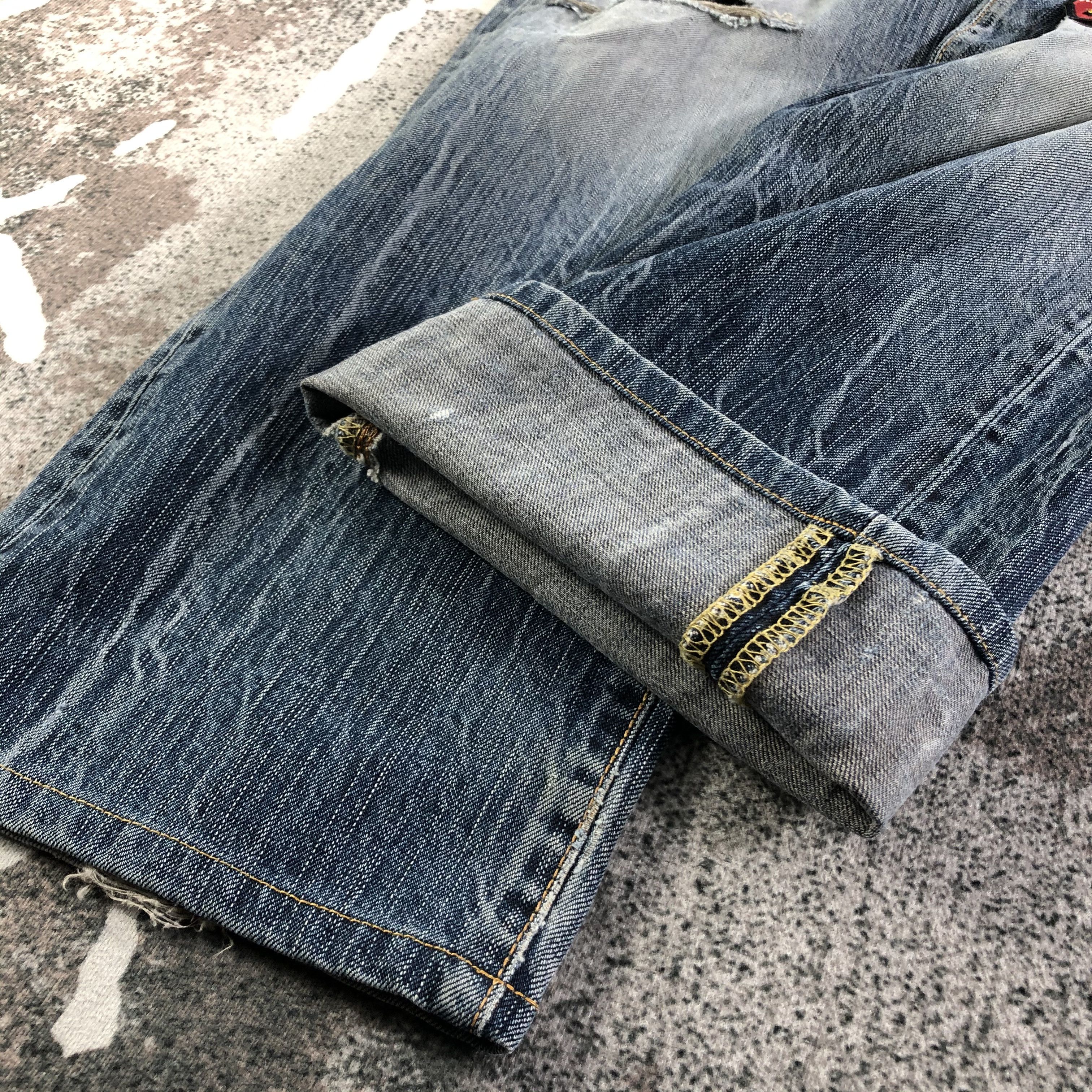 Edwin Vintage Ripped Edwin Jeans Patchwork Denim KJ2475 Size US 32 / EU 48 - 6 Thumbnail