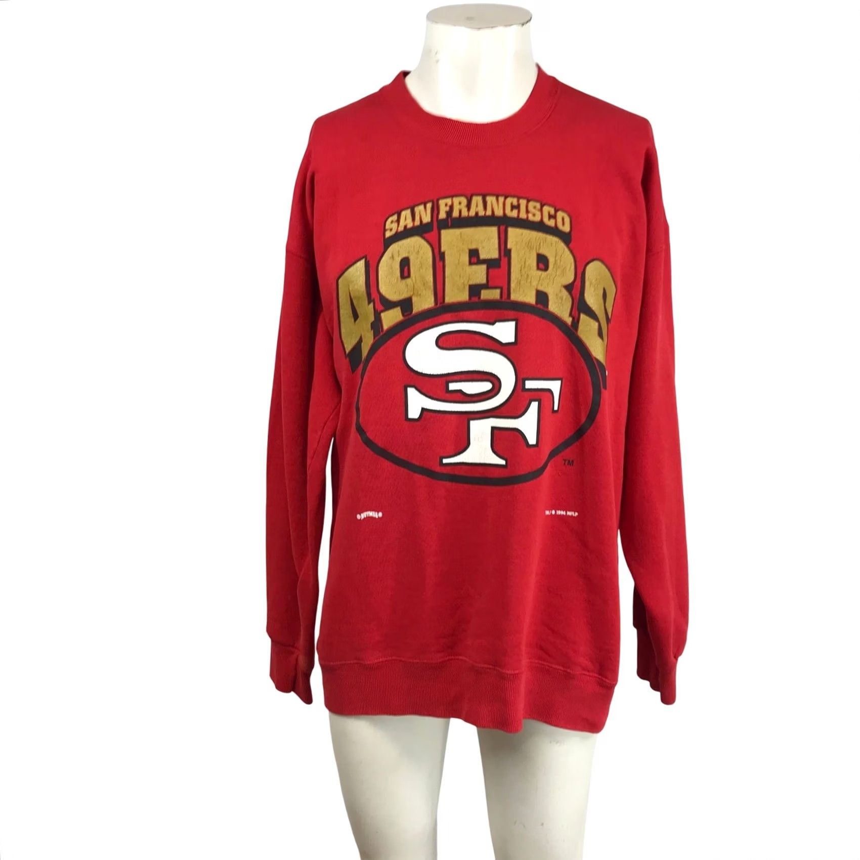Nutmeg VINTAGE San Francisco 49ers Nutmeg Mills Red Sweatshirt XL Crew Neck Oversized Graphic Print Made in USA NFL Size US XL / EU 56 / 4 - 2 Thumbnail