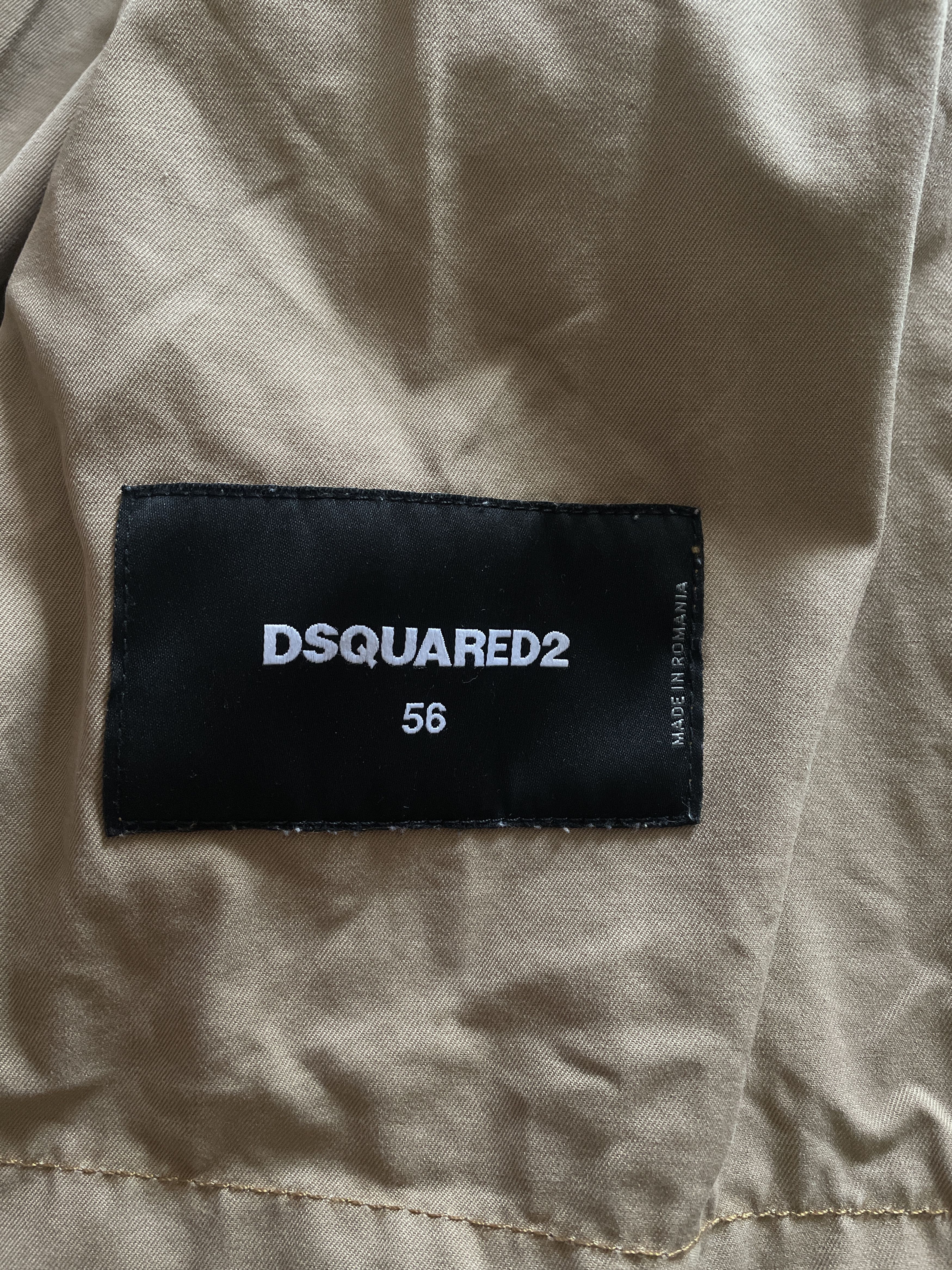 Dsquared2 Dsquared2 Khaki Destruction Badge Jacket Size 56 Size US XL / EU 56 / 4 - 5 Thumbnail
