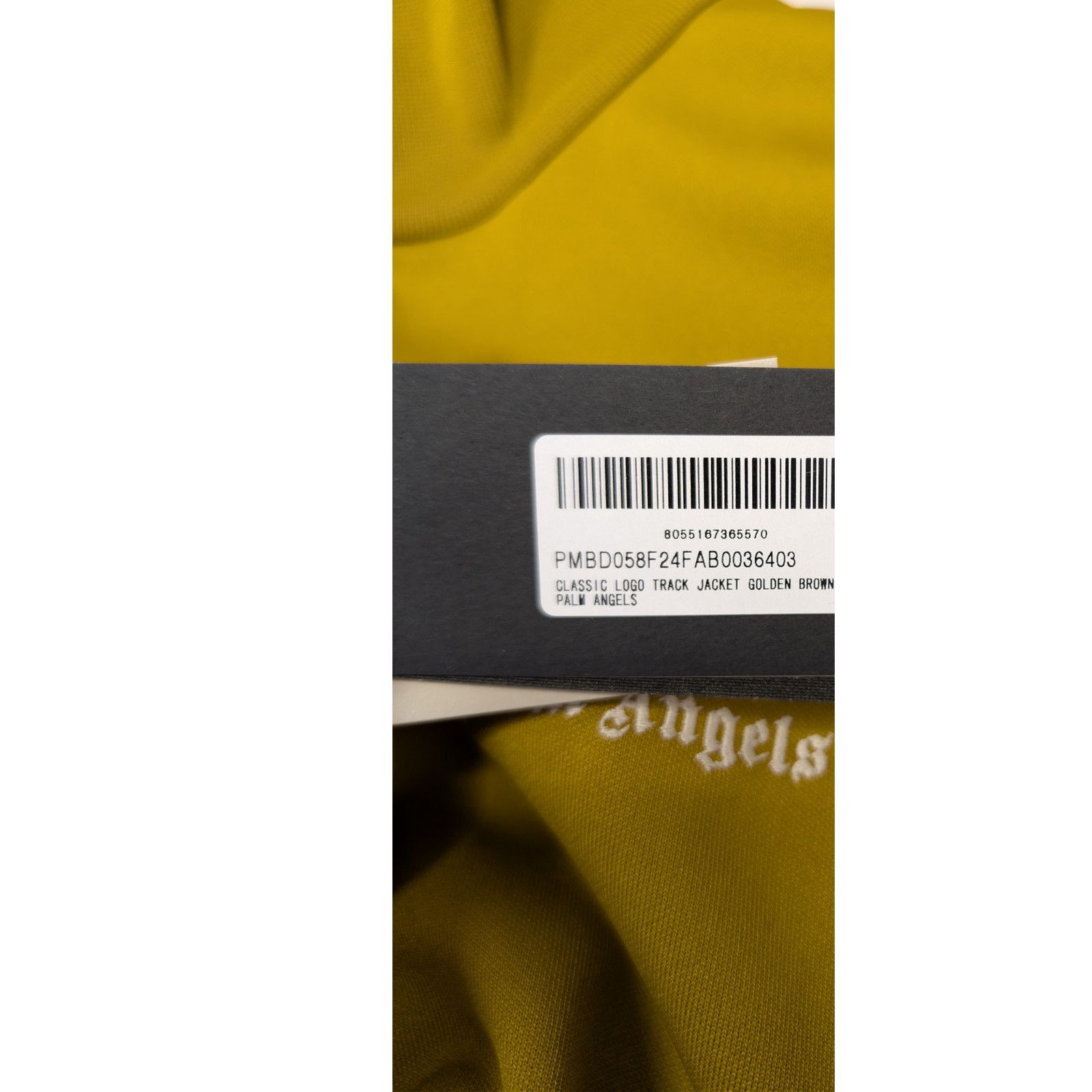 Palm Angels o1rshd1 Classic Logo Track Jacket in Golden Brown / Mustard Size US XXL / EU 58 / 5 - 22 Thumbnail