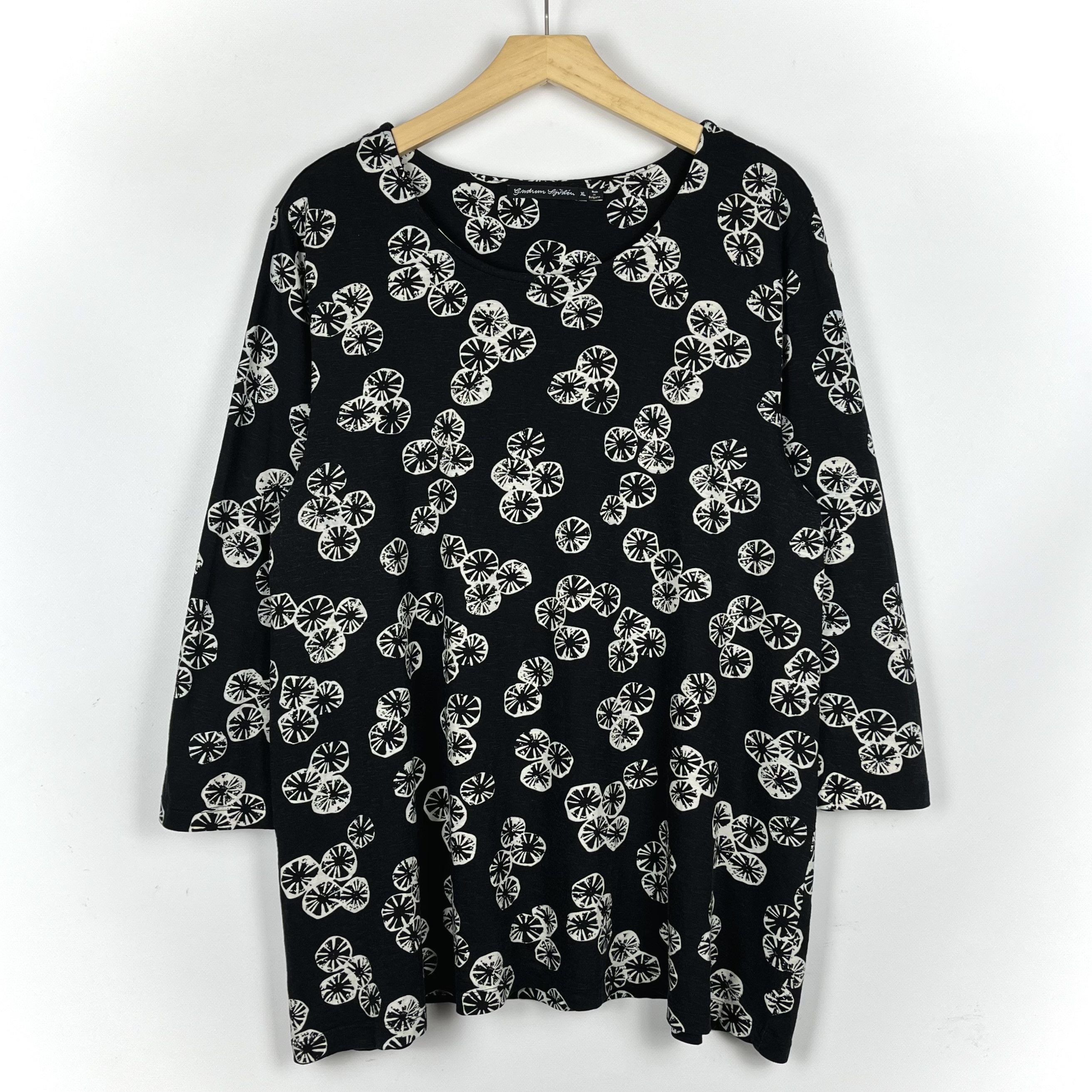 Gudrun Sjoden Ladies Gudrun Sjoden Corallo Pattern 3/4 Sleeve Tunic Blouse Size XL / US 12-14 / IT 48-50 - 1 Thumbnail