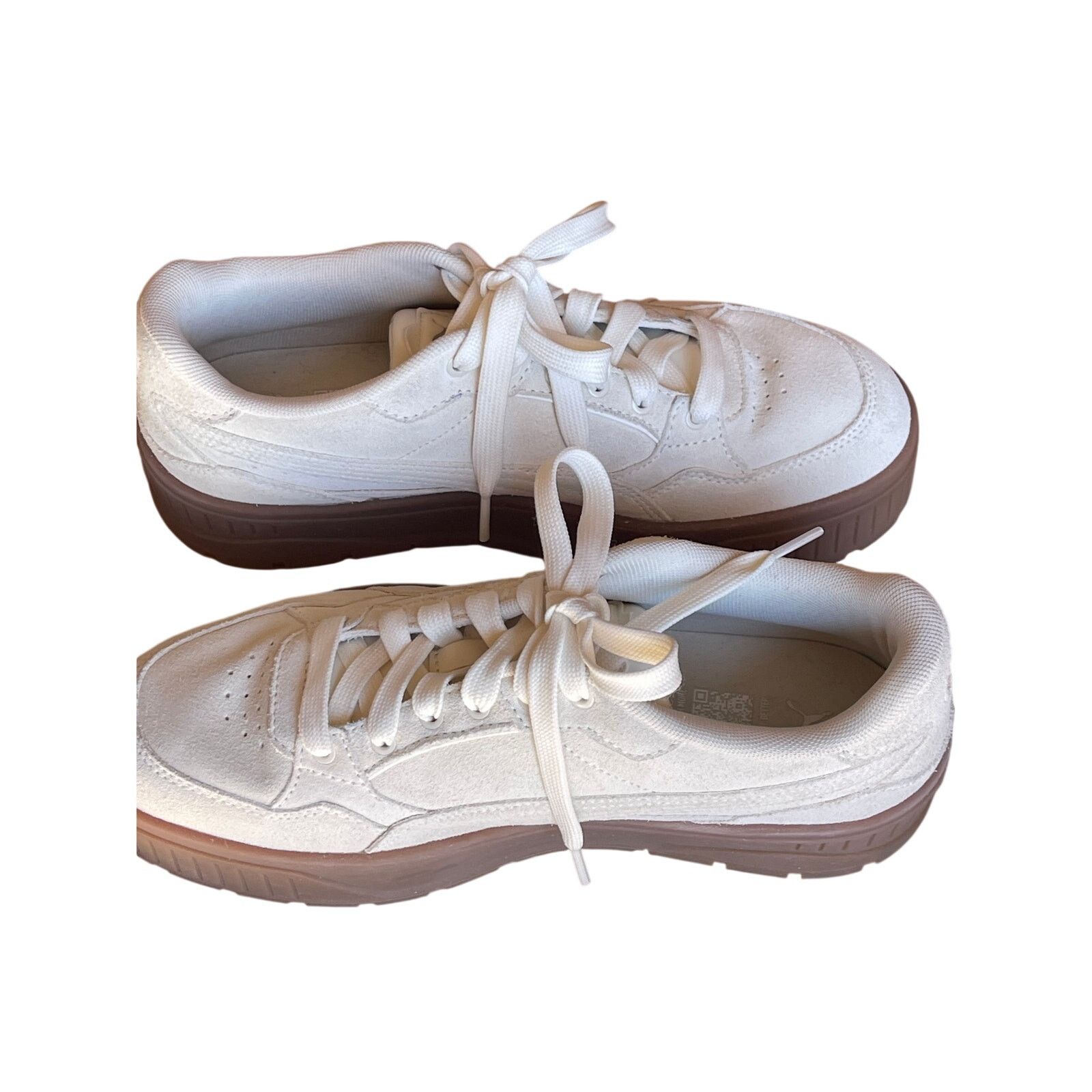 Puma Puma Carina Lift Suede Platform Sneakers Cream Sole Sz 9.5 Size US 9.5 / IT 39.5 - 3 Thumbnail