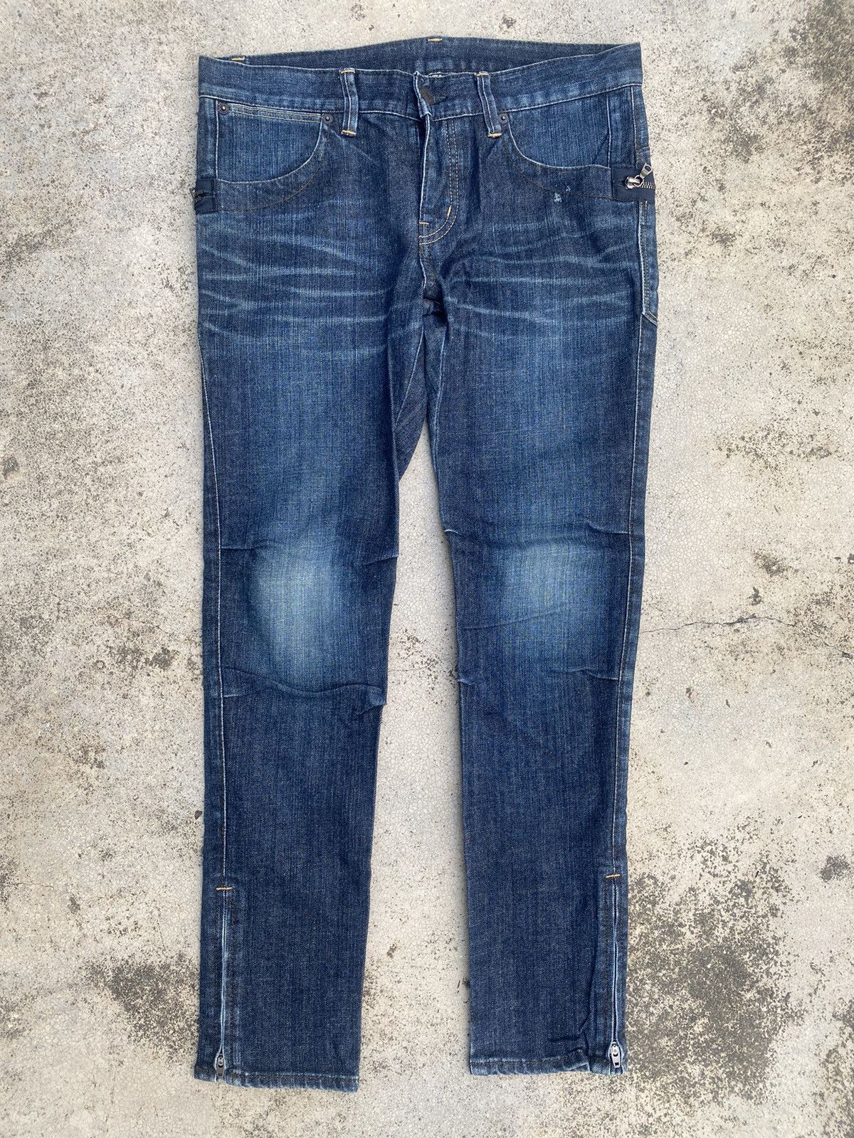 Hysteric Glamour × Japanese Brand Japanese Brand Hysteric Glamour Zipper Leg Skinny Size US 31 - 1 Thumbnail