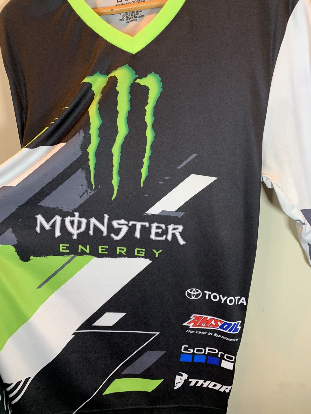 Alpinestars × Honda × Oakley *RARE* Monster Energy Supercross Moto Long Sleeve Jersey - L Size US L / EU 52-54 / 3 - 3 Thumbnail