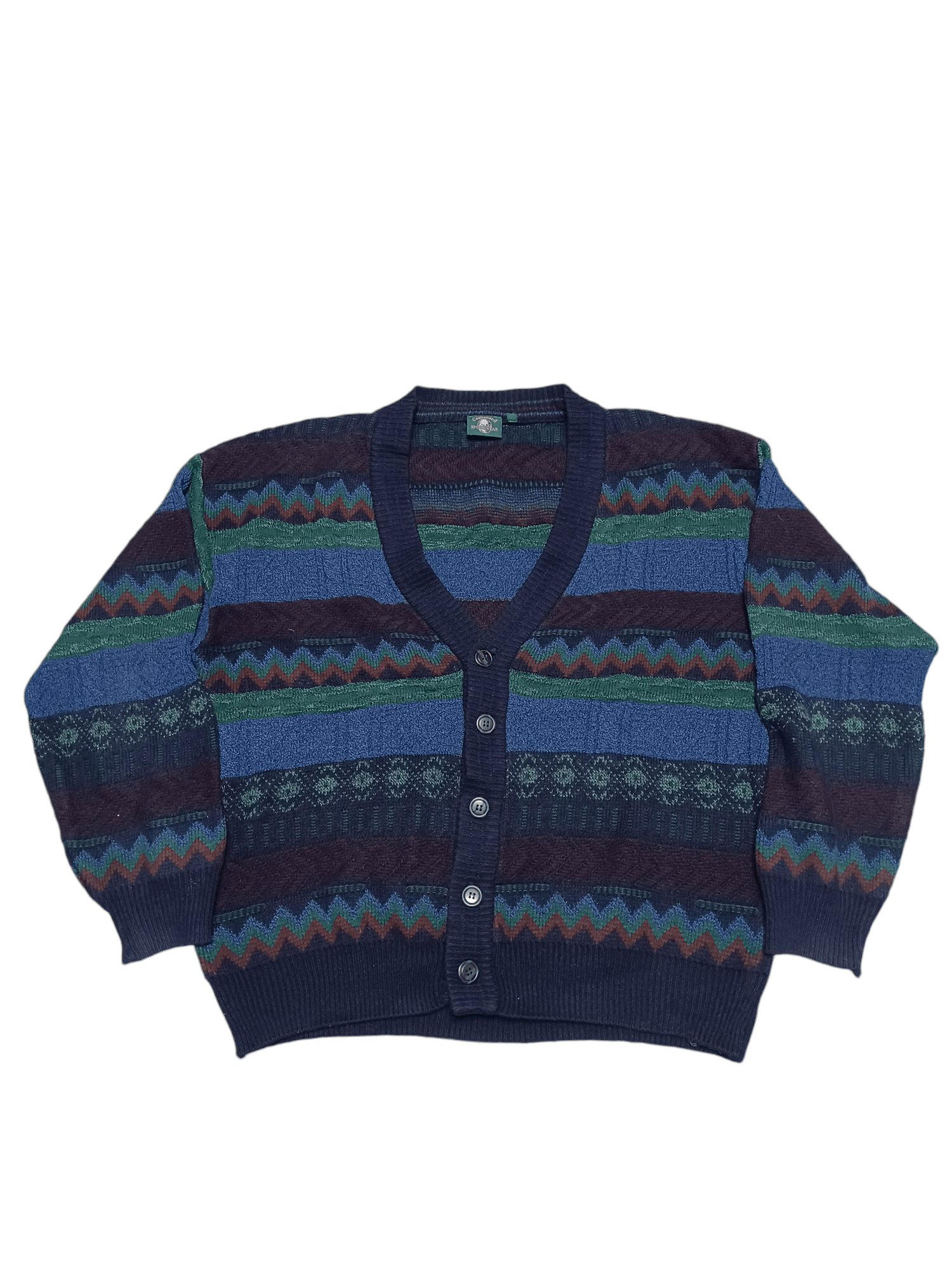 Other VINTAGE CARDIGAN COOGI STYLE WOOL 90S OLDMONEY Size US L / EU 52-54 / 3 - 1 Thumbnail