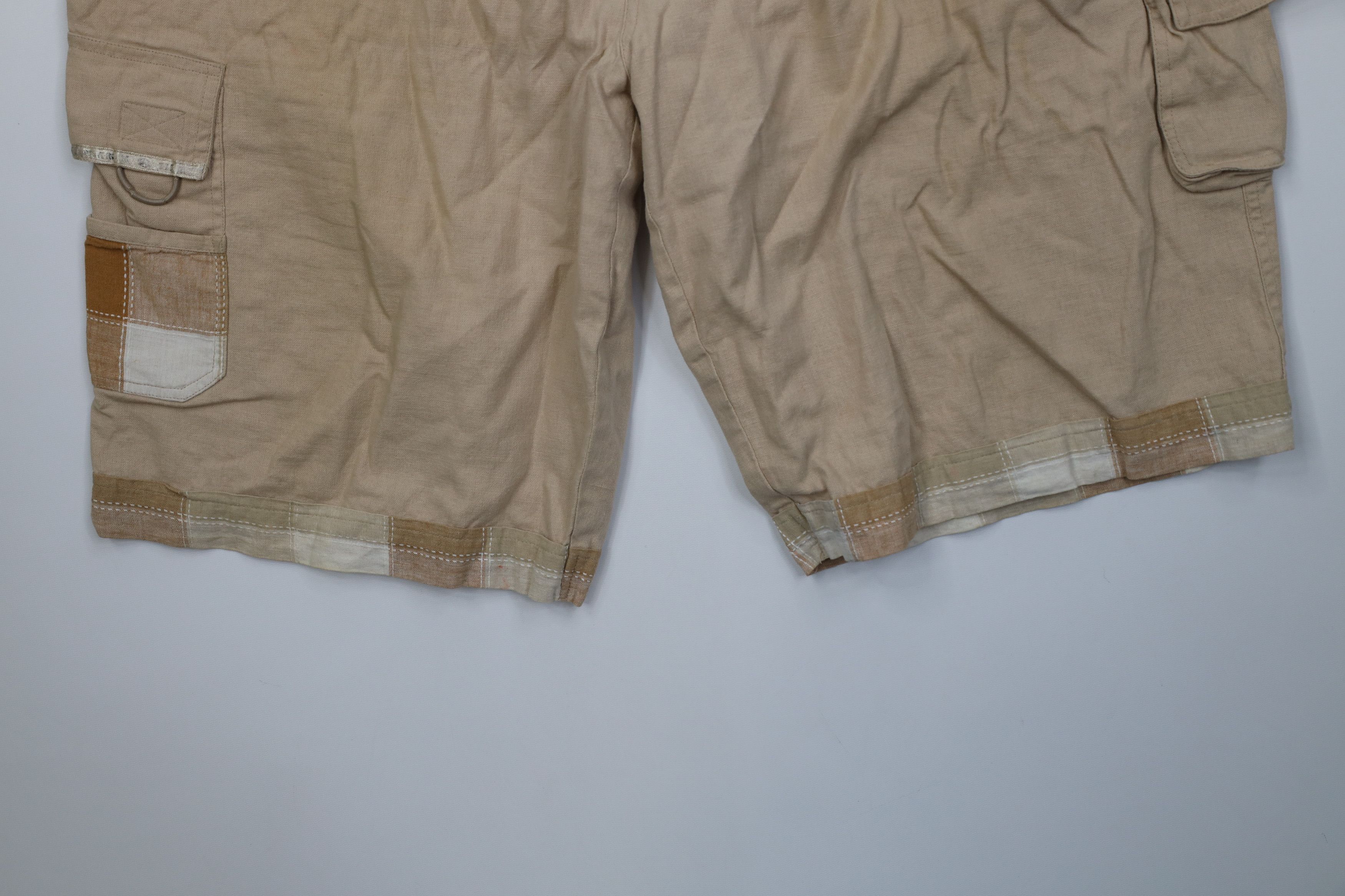 Vintage Vintage 90s Y2K Streetwear Blend Baggy Cargo Shorts Beige Size US 38 / EU 54 - 4 Thumbnail