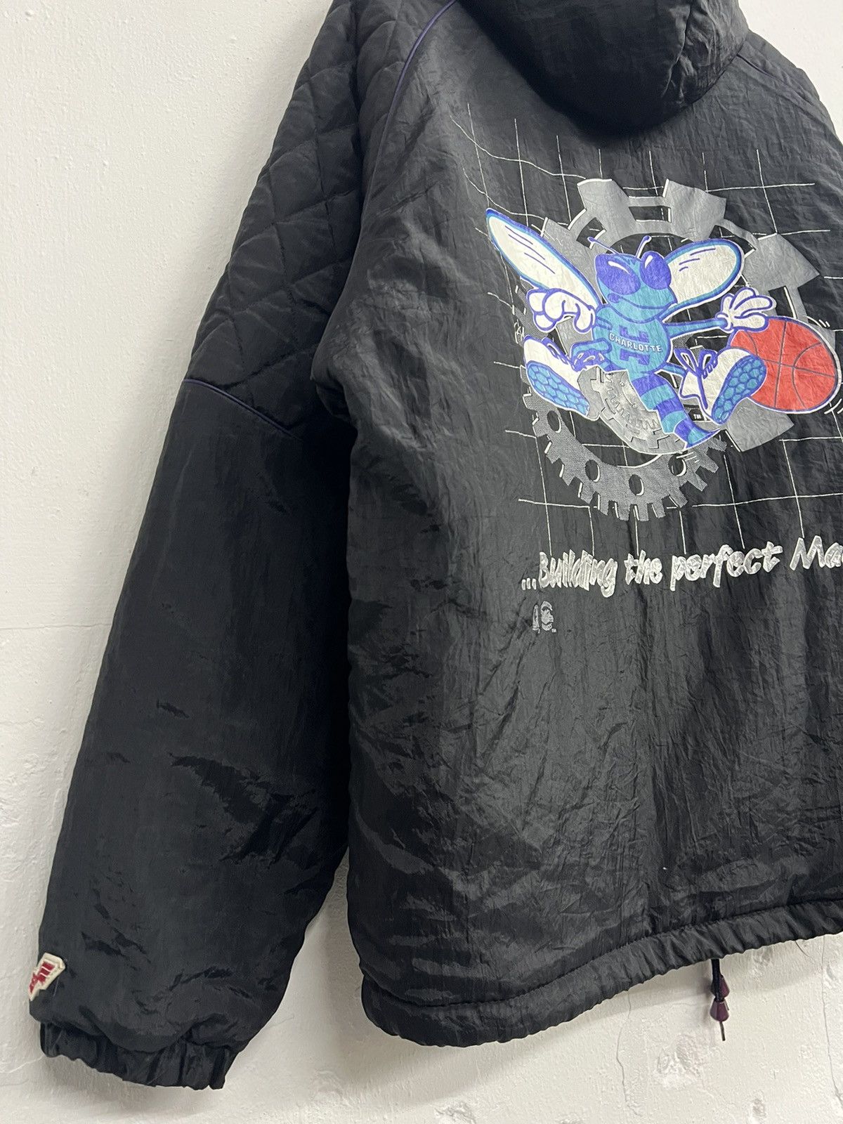 NBA × Vintage Vintage 90s NBA Charlotte Hornets Swingster Jacket Size US L / EU 52-54 / 3 - 16 Thumbnail