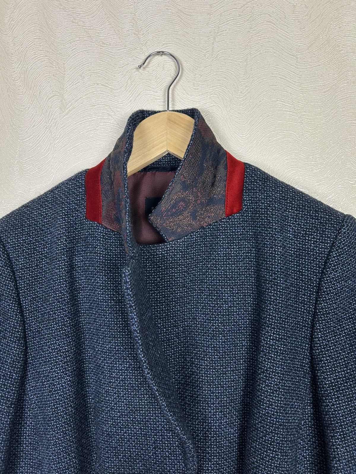 Designer × Schneiders Schneiders Salzburg Womens Navy Wool Tweed Blazer Jacket Size M / US 6-8 / IT 42-44 - 12 Thumbnail