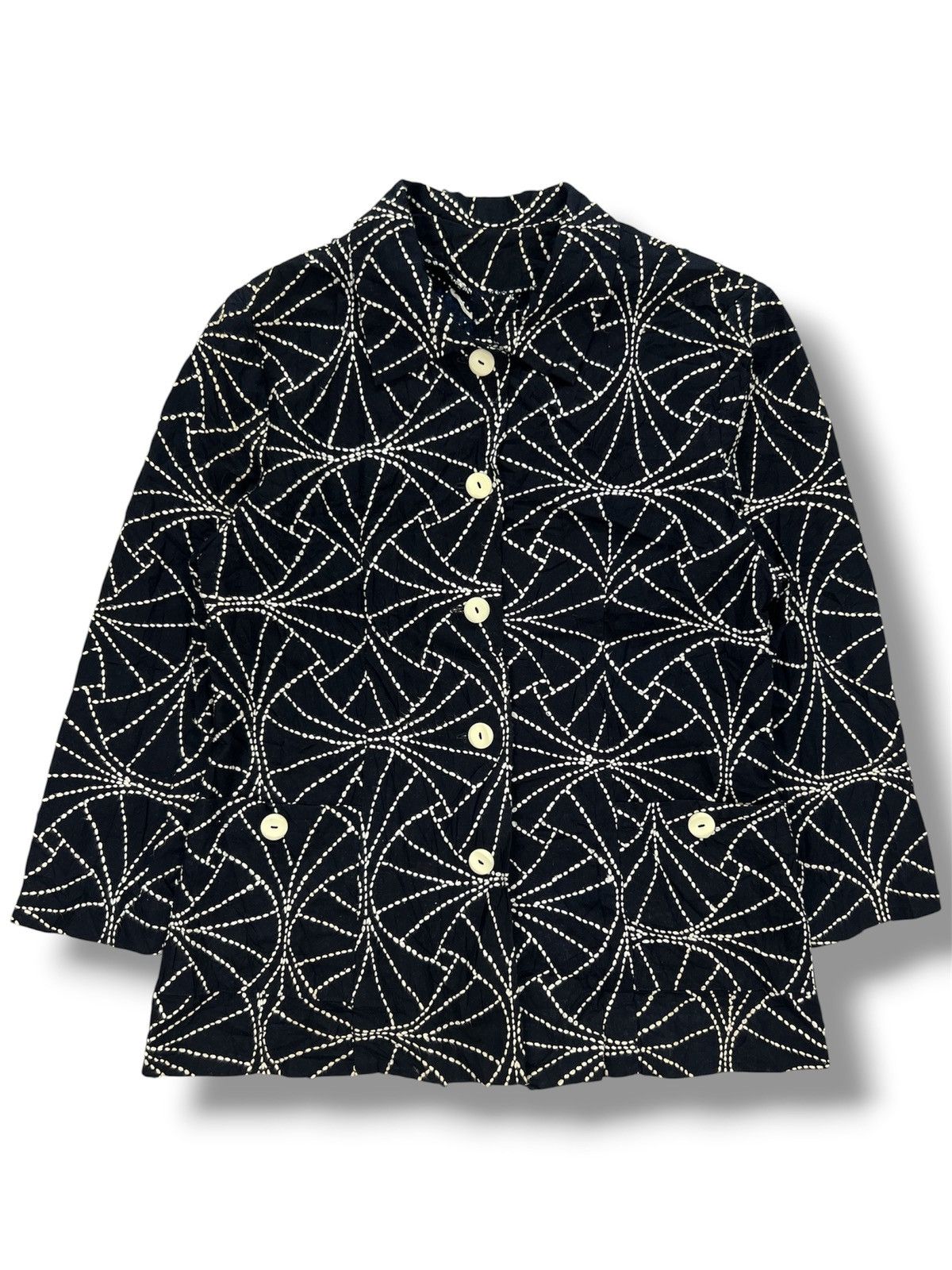 Vintage Vintage Indigo Sashiko Jacket Size S / US 4 / IT 40 - 1 Thumbnail