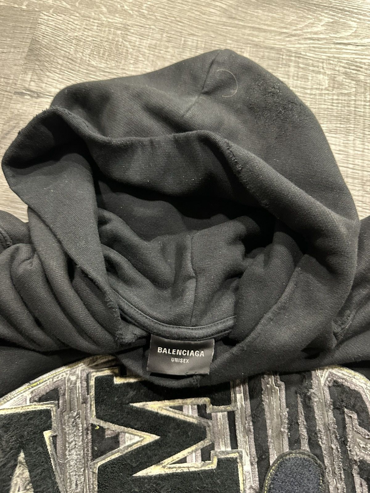 Balenciaga Balenciaga Skater Distressed Hoodie Size US L / EU 52-54 / 3 - 7 Thumbnail