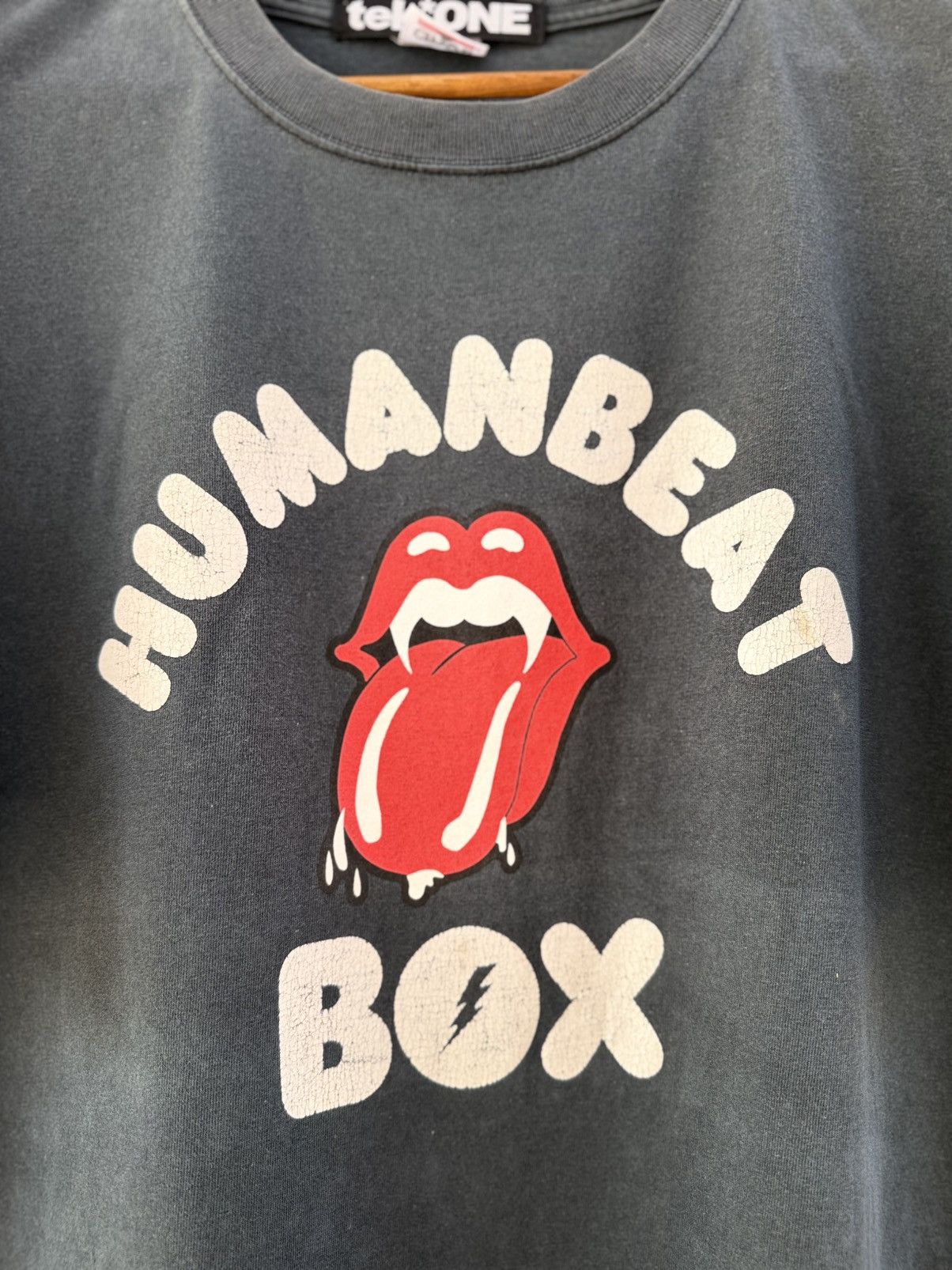 Band Tees Thrashed Vintage Rolling Stone Humanbeat Box Tek One Grunge Size US XL / EU 56 / 4 - 2 Thumbnail