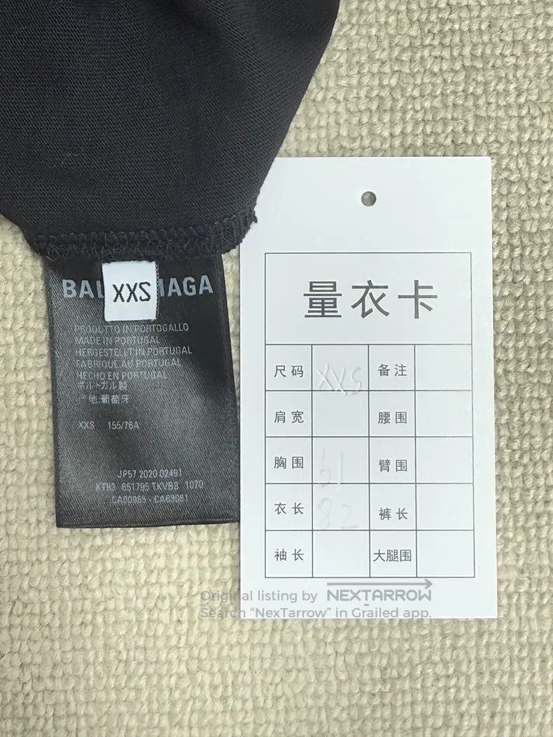 Balenciaga Balenciaga Letter Printed Pattern Ripped Round Neck T-Shir Size US XXS / EU 40 - 4 Thumbnail