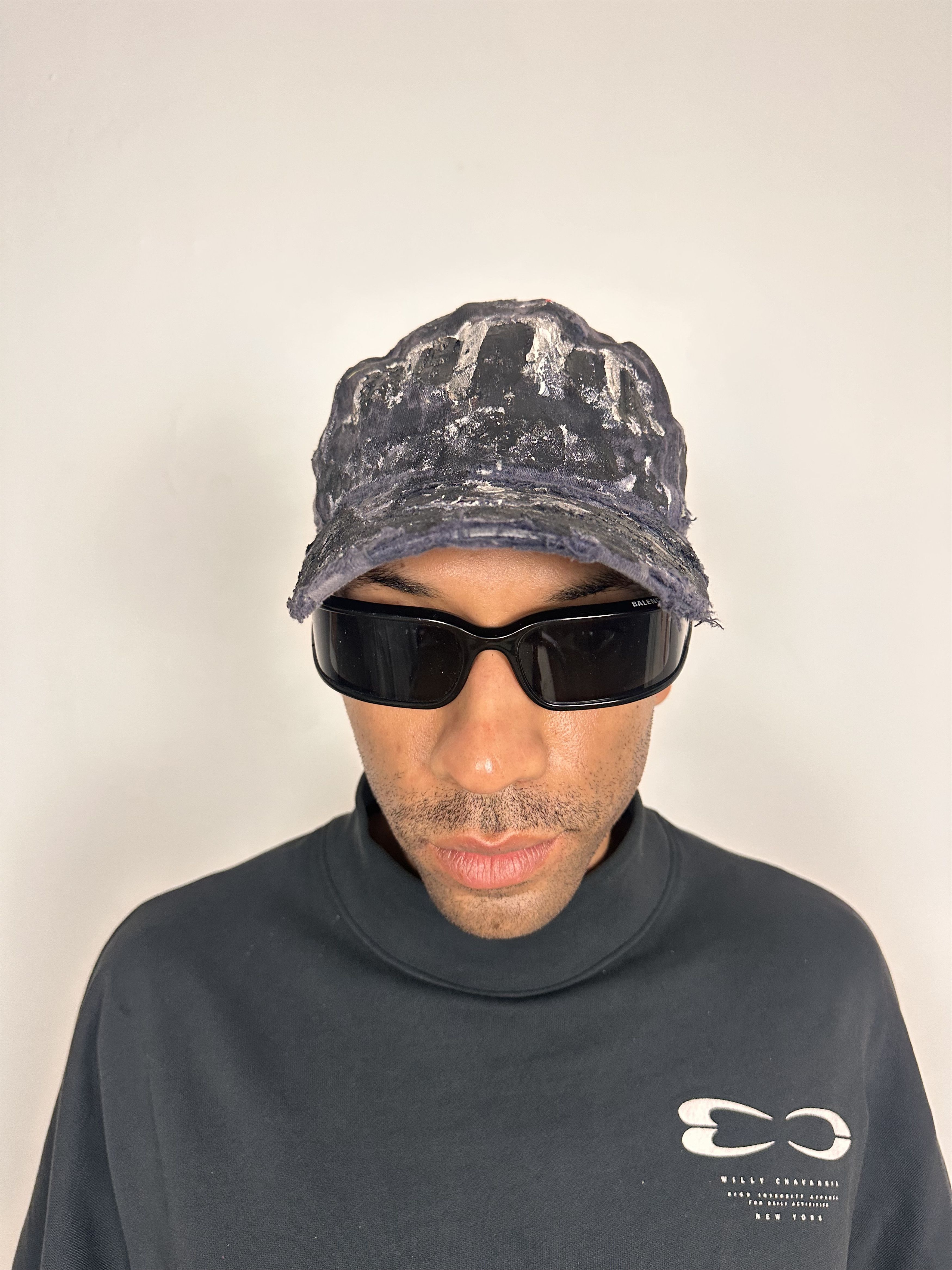 Other ASTROBOI* 'Property Of' Navy Painted Fitted Cap Size ONE SIZE - 2 Thumbnail