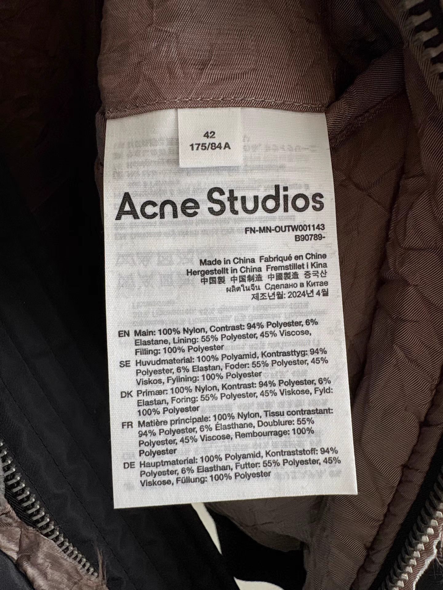 Acne Studios ACNE STUDIOS Tie-Dye Gradient Bomber Jacket Size US XS / EU 42 / 0 - 6 Thumbnail